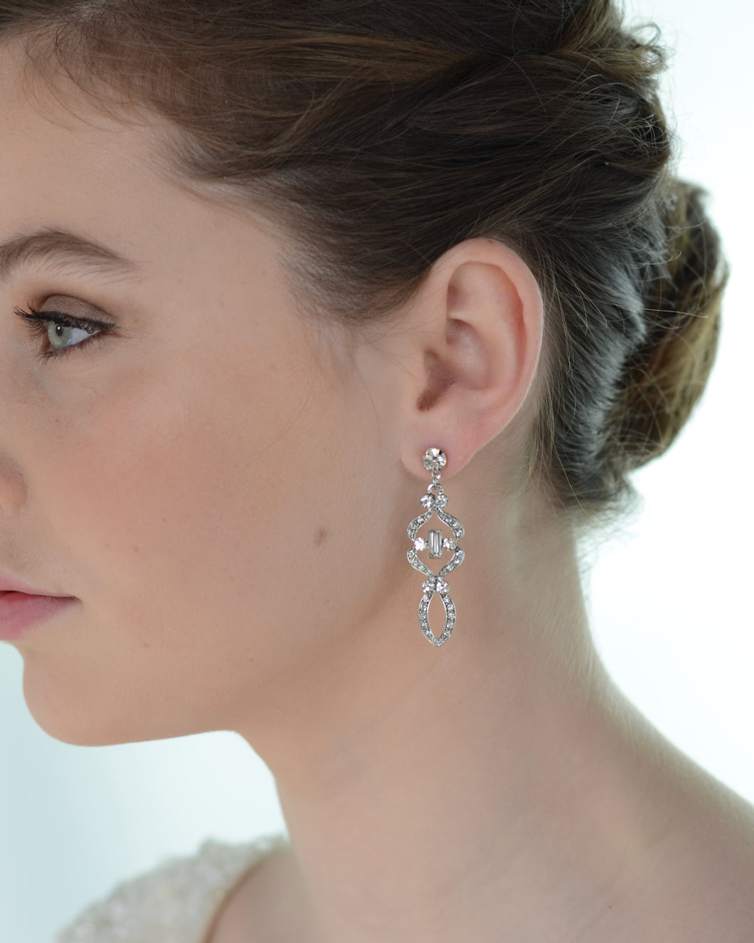 Cindy bridal earrings — alternate view 2
