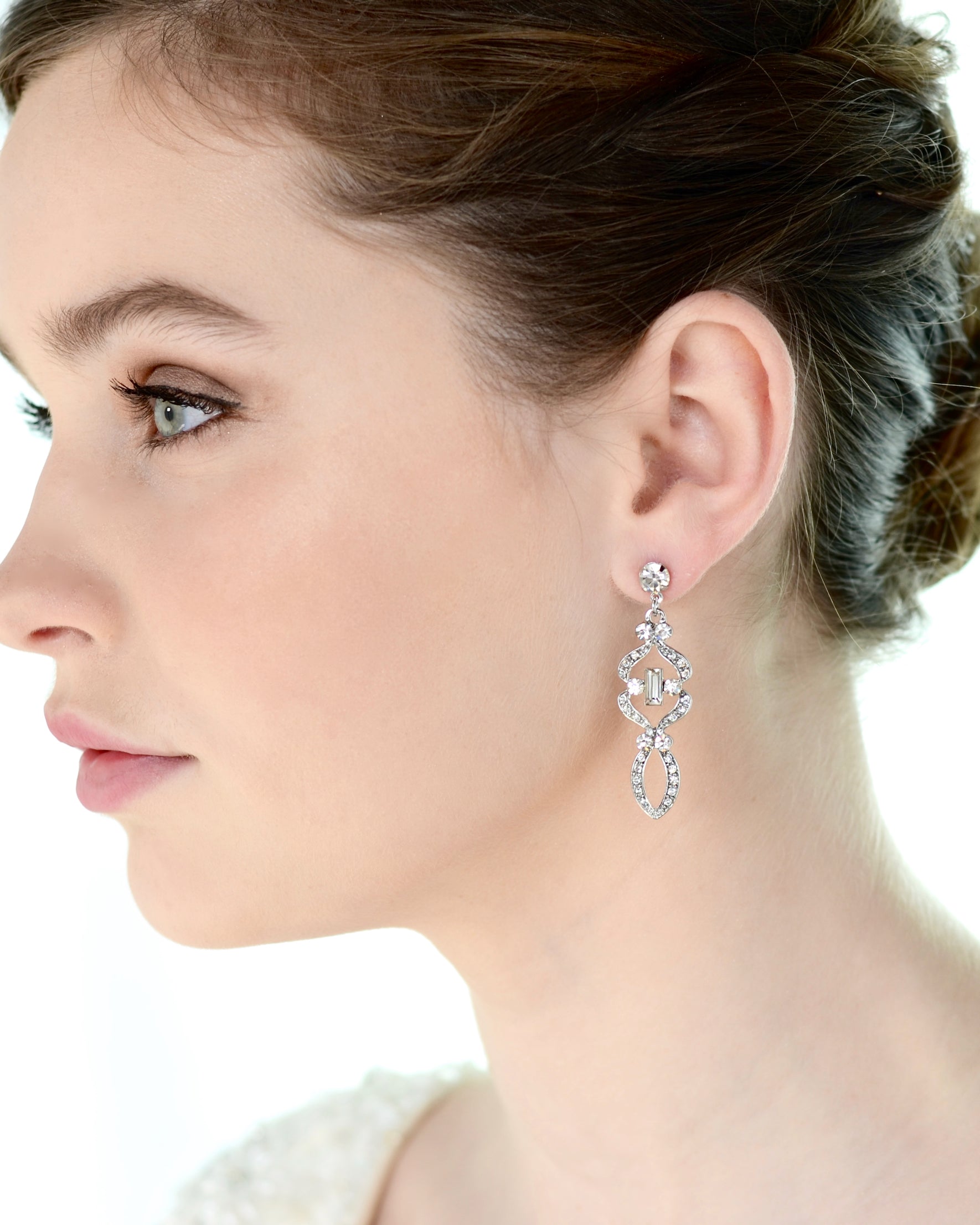 Cindy bridal earrings — alternate view 3