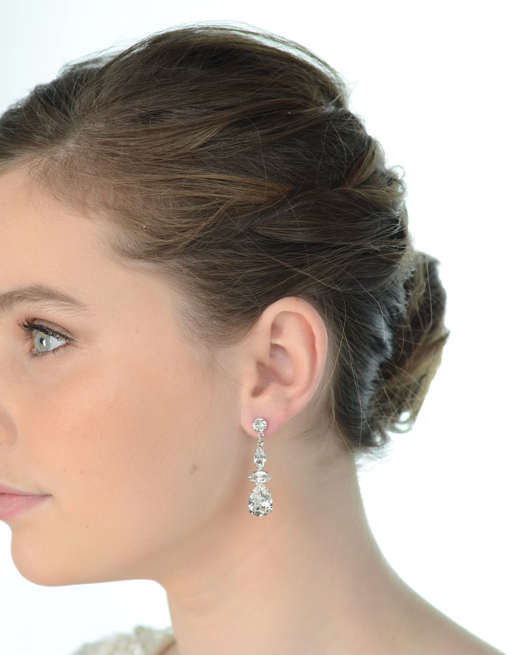 Eliza Bridal Earrings silver — alternate view 3