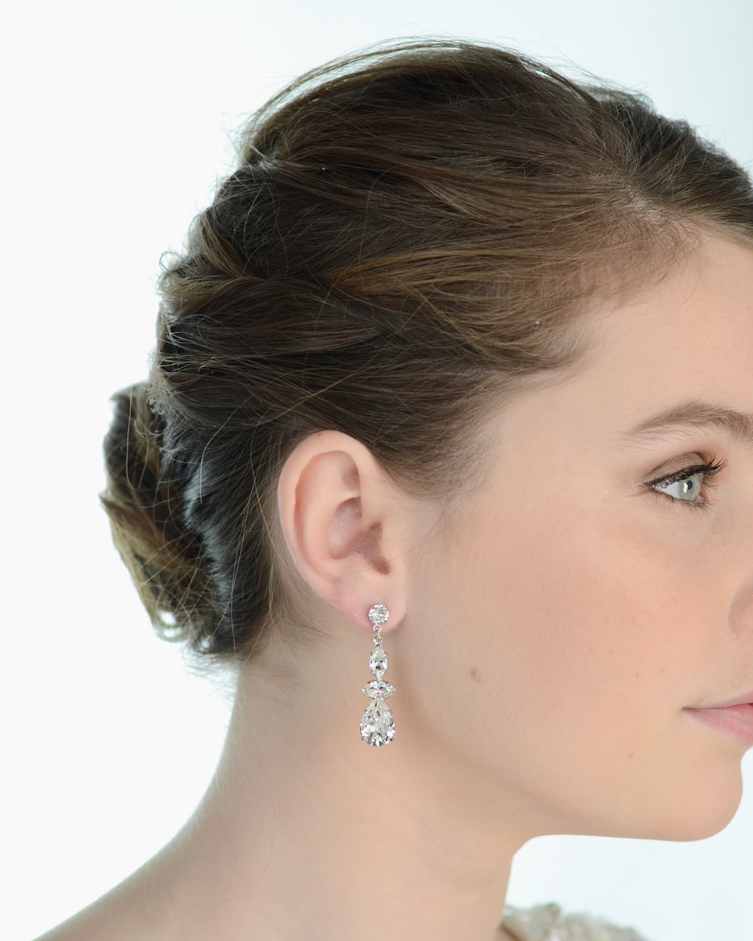 Eliza Bridal Earrings silver — alternate view 6