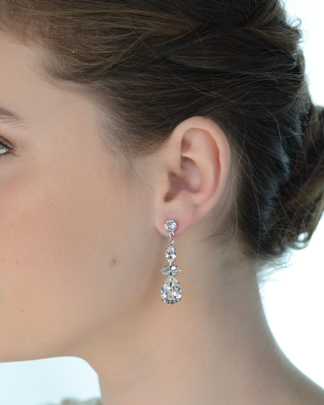 Eliza Bridal Earrings silver — alternate view 4