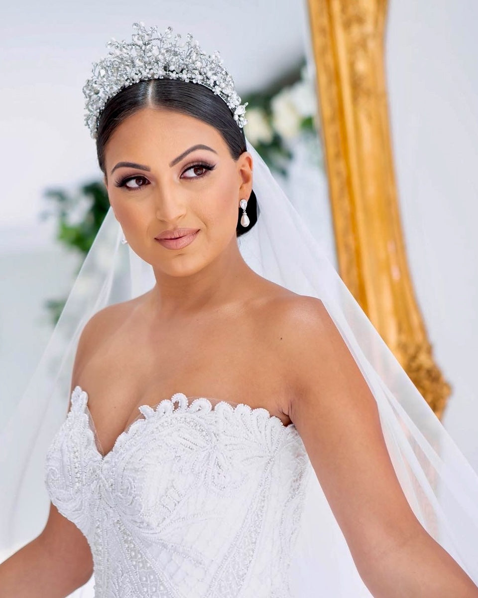 Katrina Silver bridal crown — alternate view 2