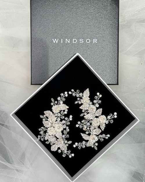 Clarissa silver bridal comb — alternate view 4