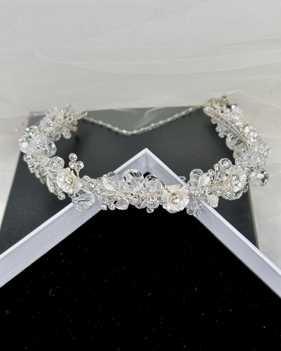 Quinn Silver Crystal headband — alternate view 2
