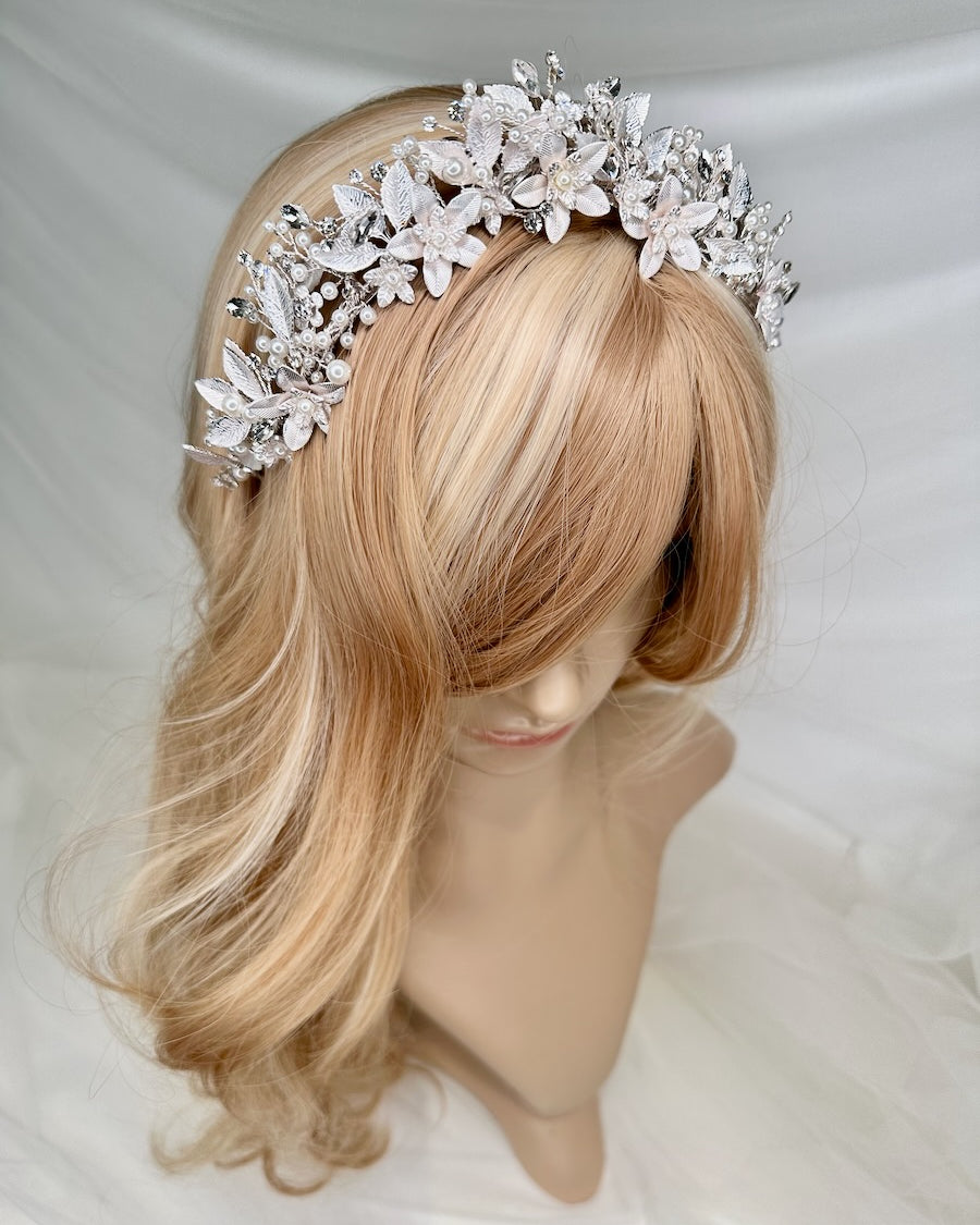 Gemma Silver Headpiece bridal crown — alternate view 5
