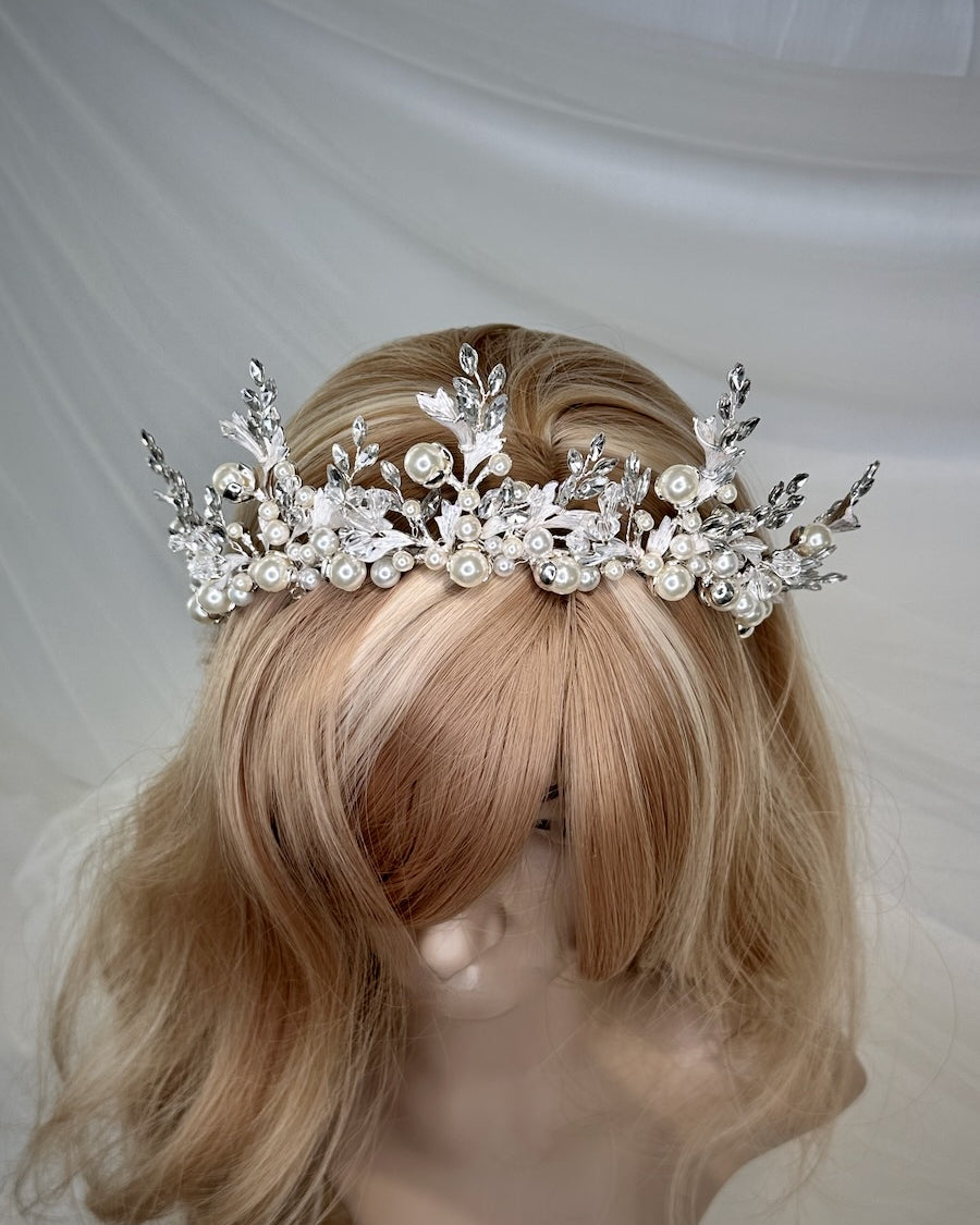 Vienna Silver bridal crown — alternate view 5
