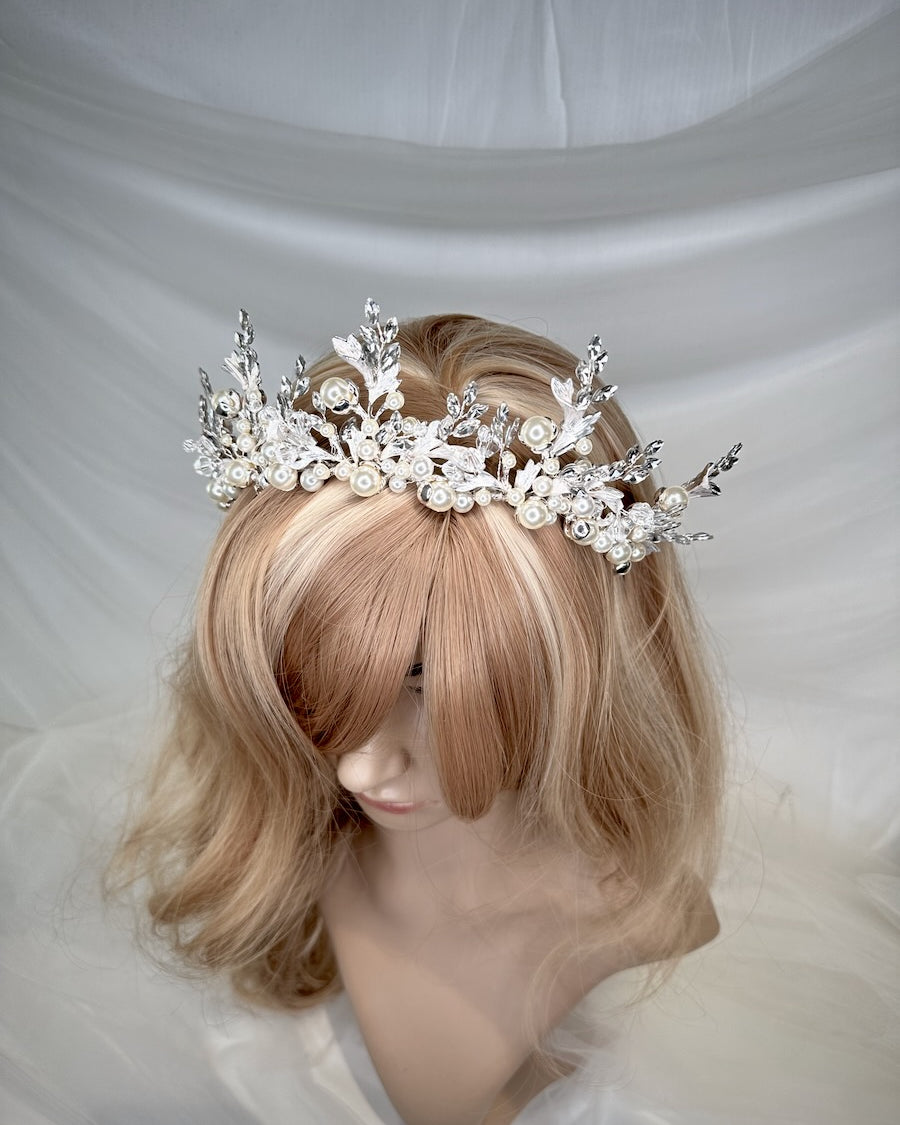 Vienna Silver bridal crown — alternate view 3