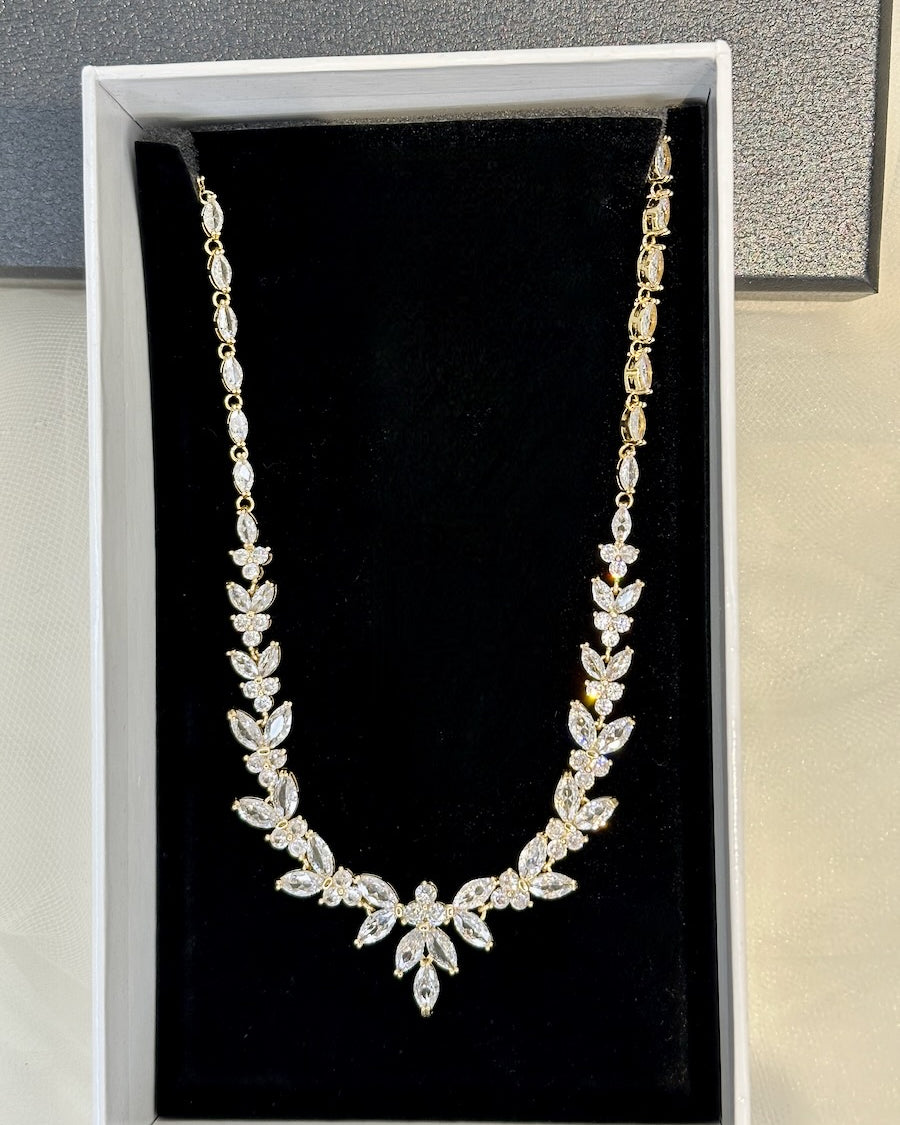 Corrina Gold bridal necklace — alternate view 3