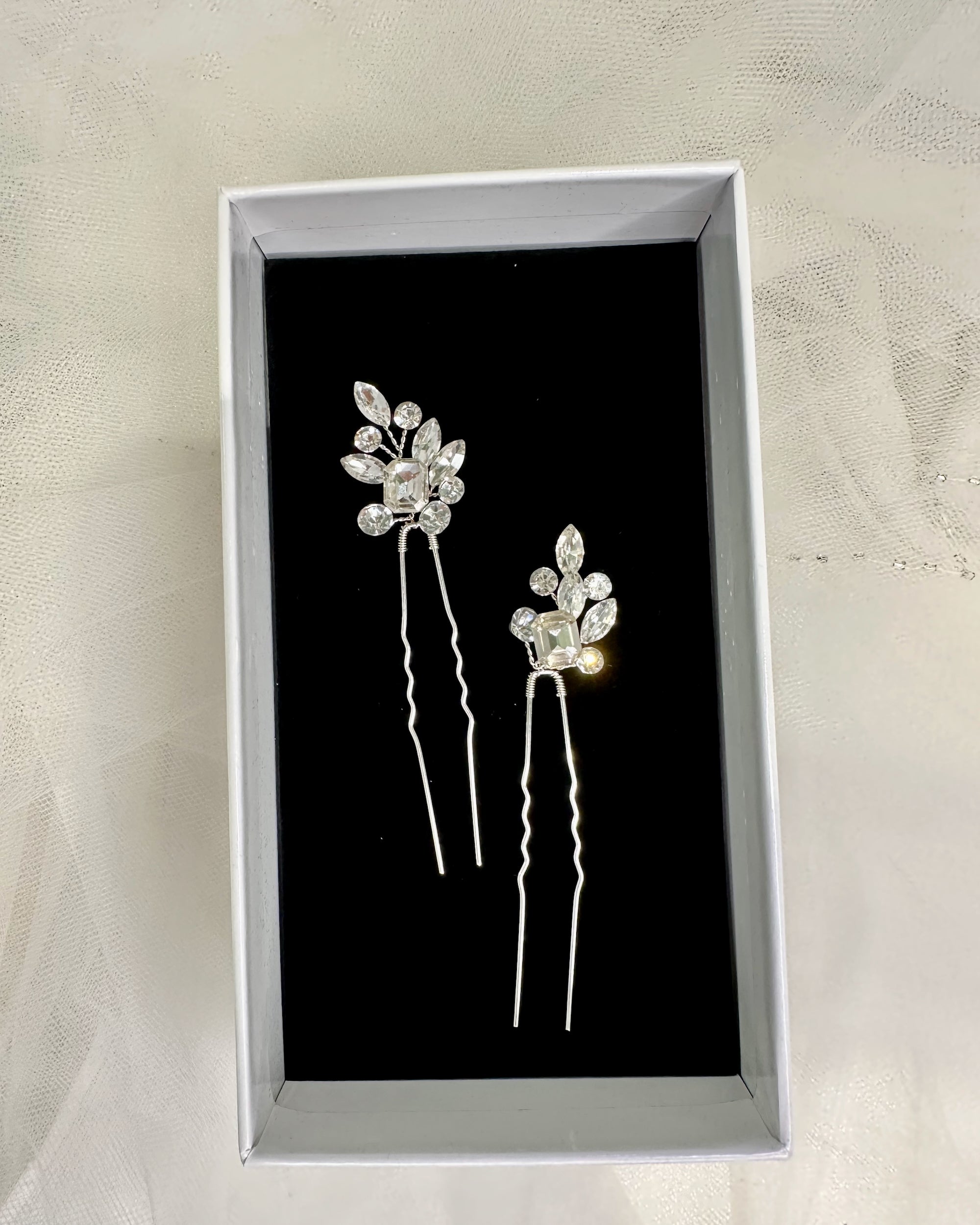Paz Hairpins in silver — alternate view 5