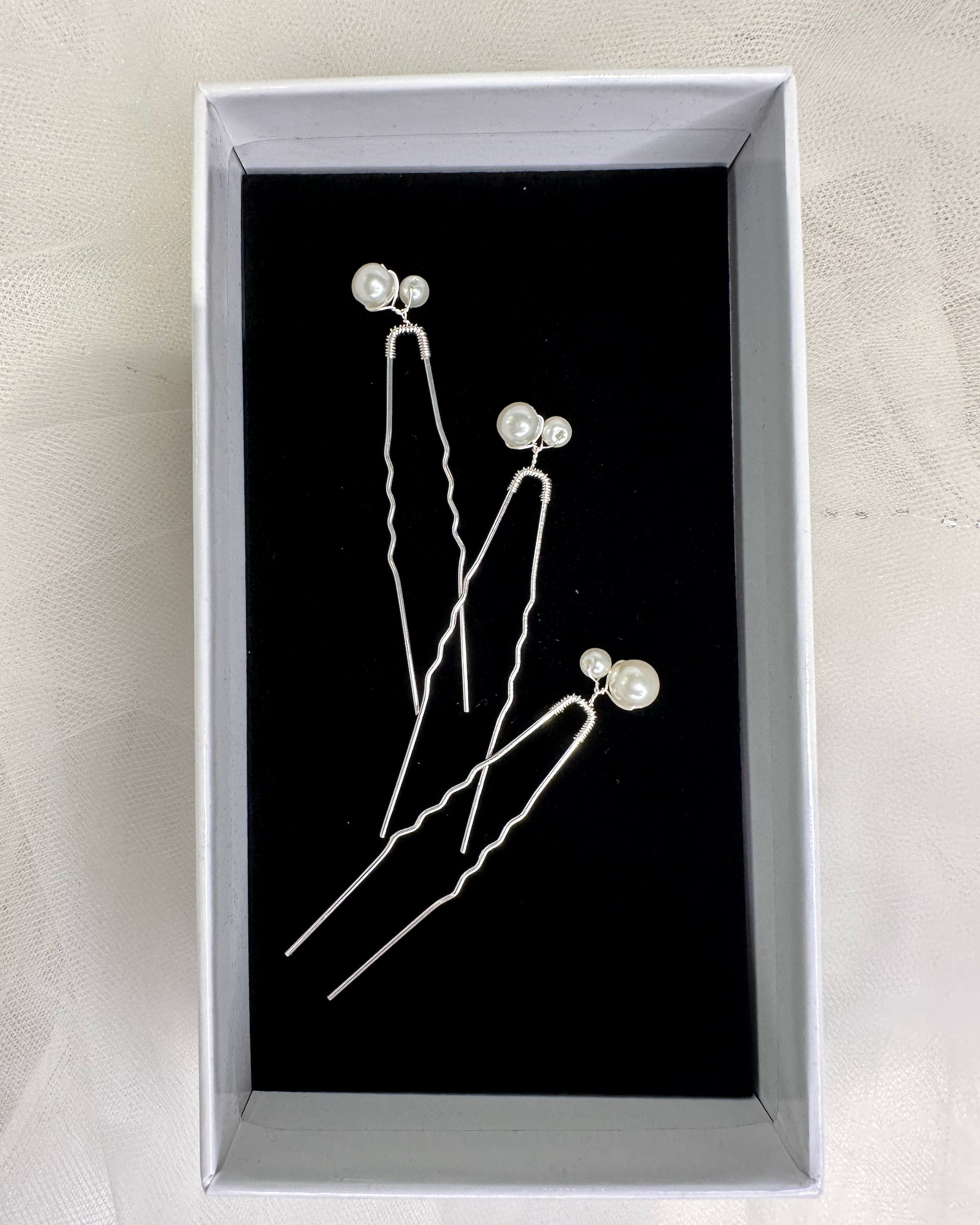 Nia Hairpin in silver — alternate view 5