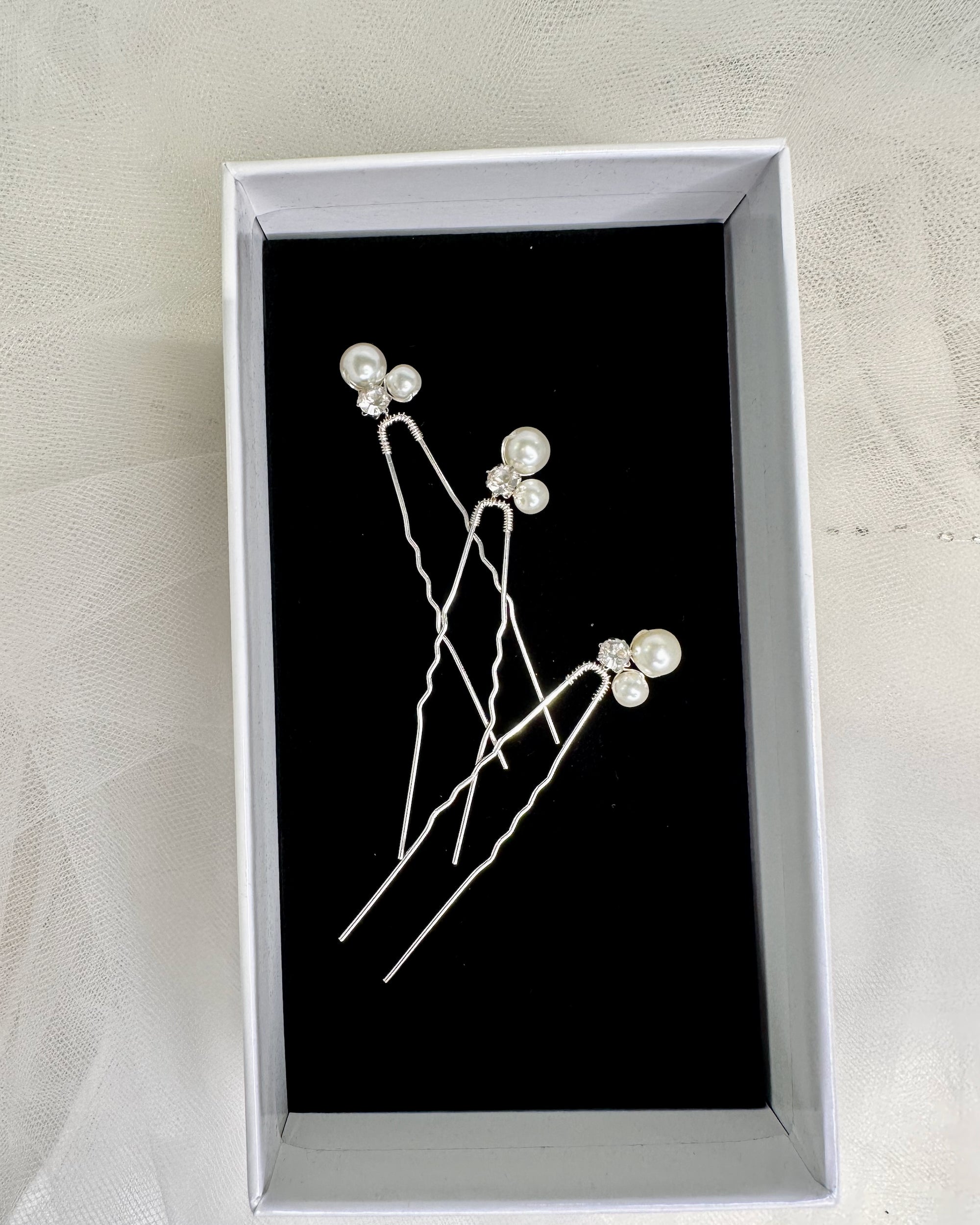 Bea Hairpin in silver — alternate view 3