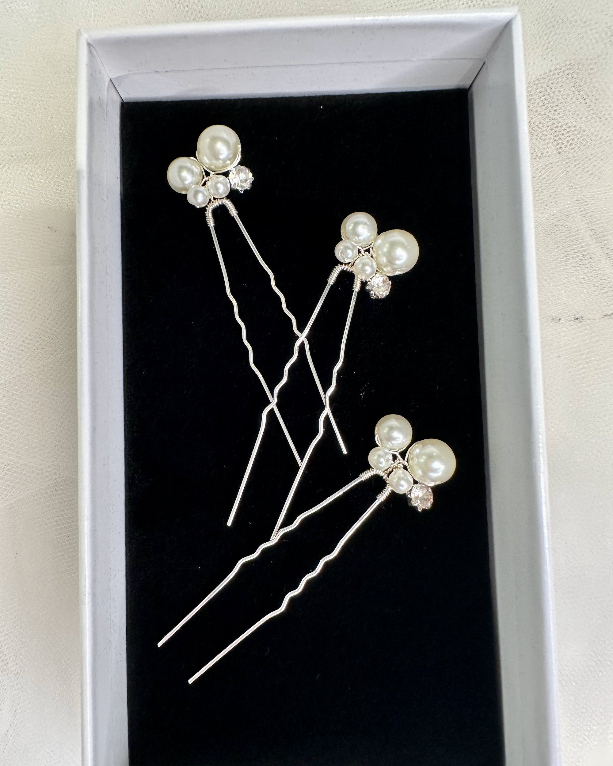Lou Hairpins in silver — alternate view 4