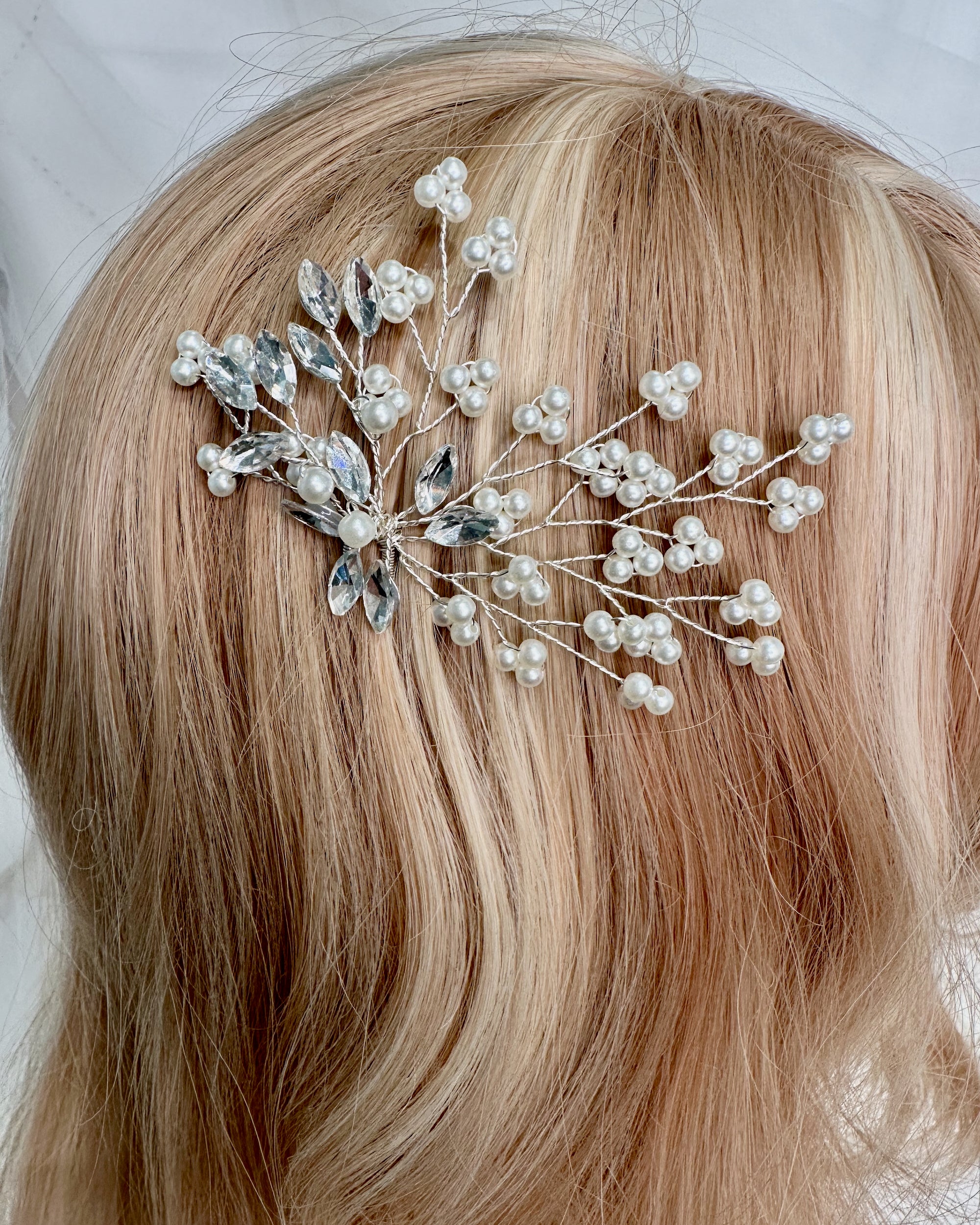 Larina Hairpin in silver — alternate view 2