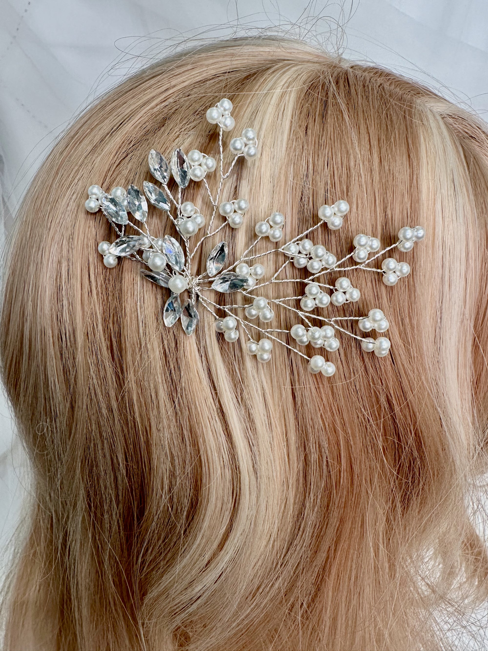 Larina Hairpin in silver — alternate view 2