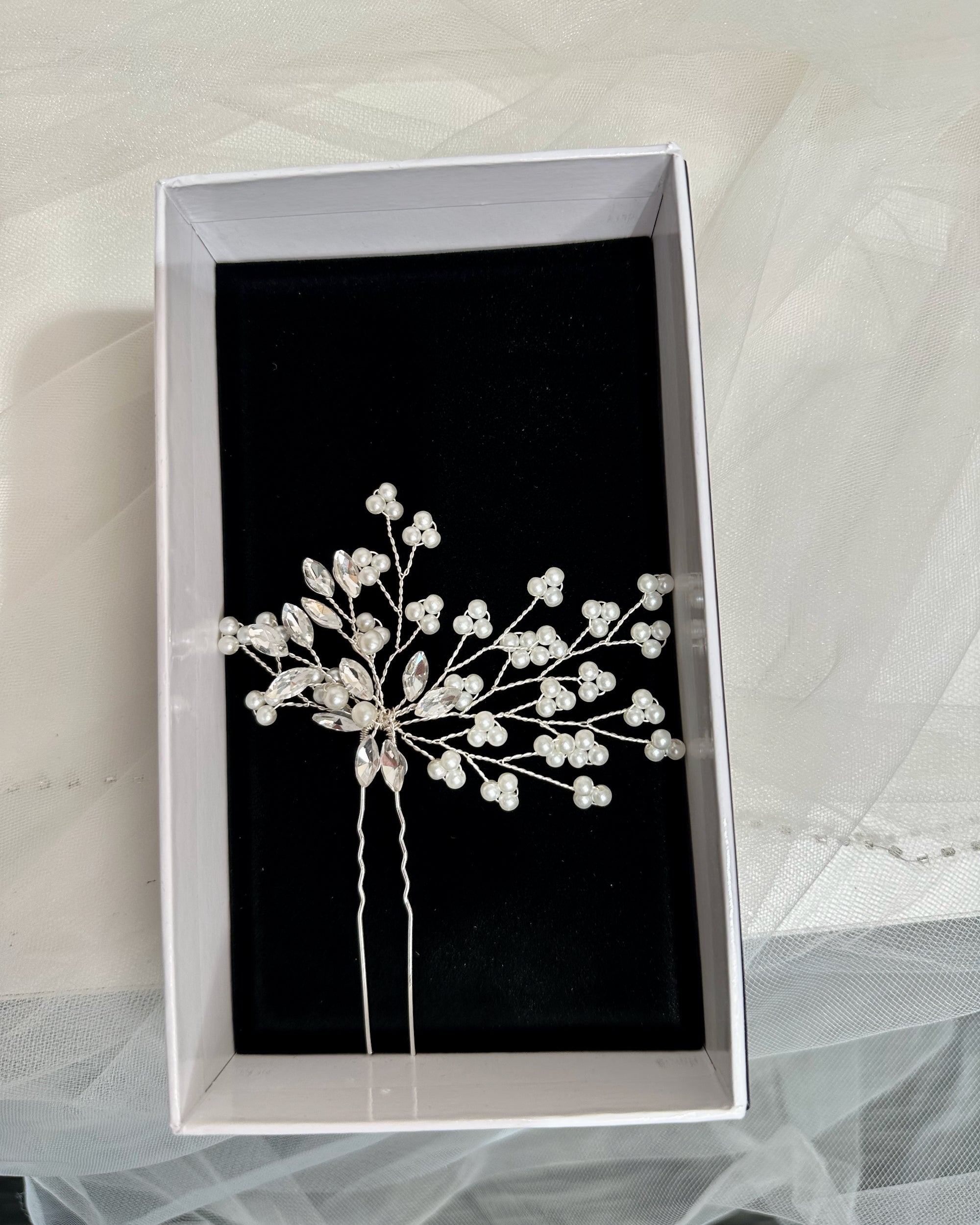 Larina Hairpin in silver — alternate view 3
