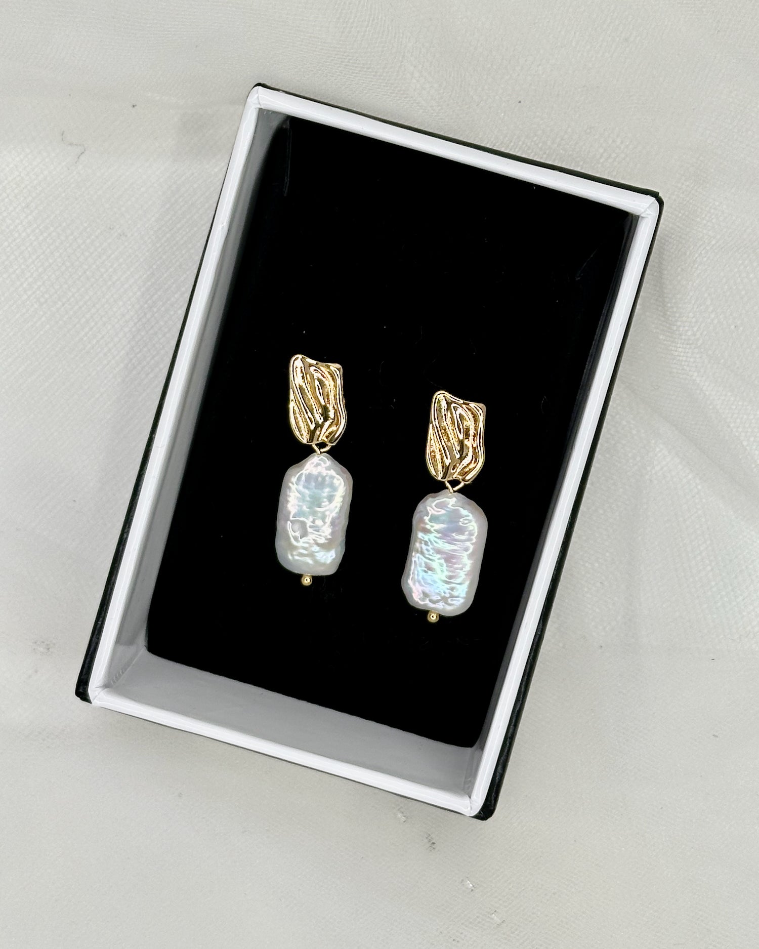 Niamh Bridal Earrings in gold by Windsor Bridal Jewellery