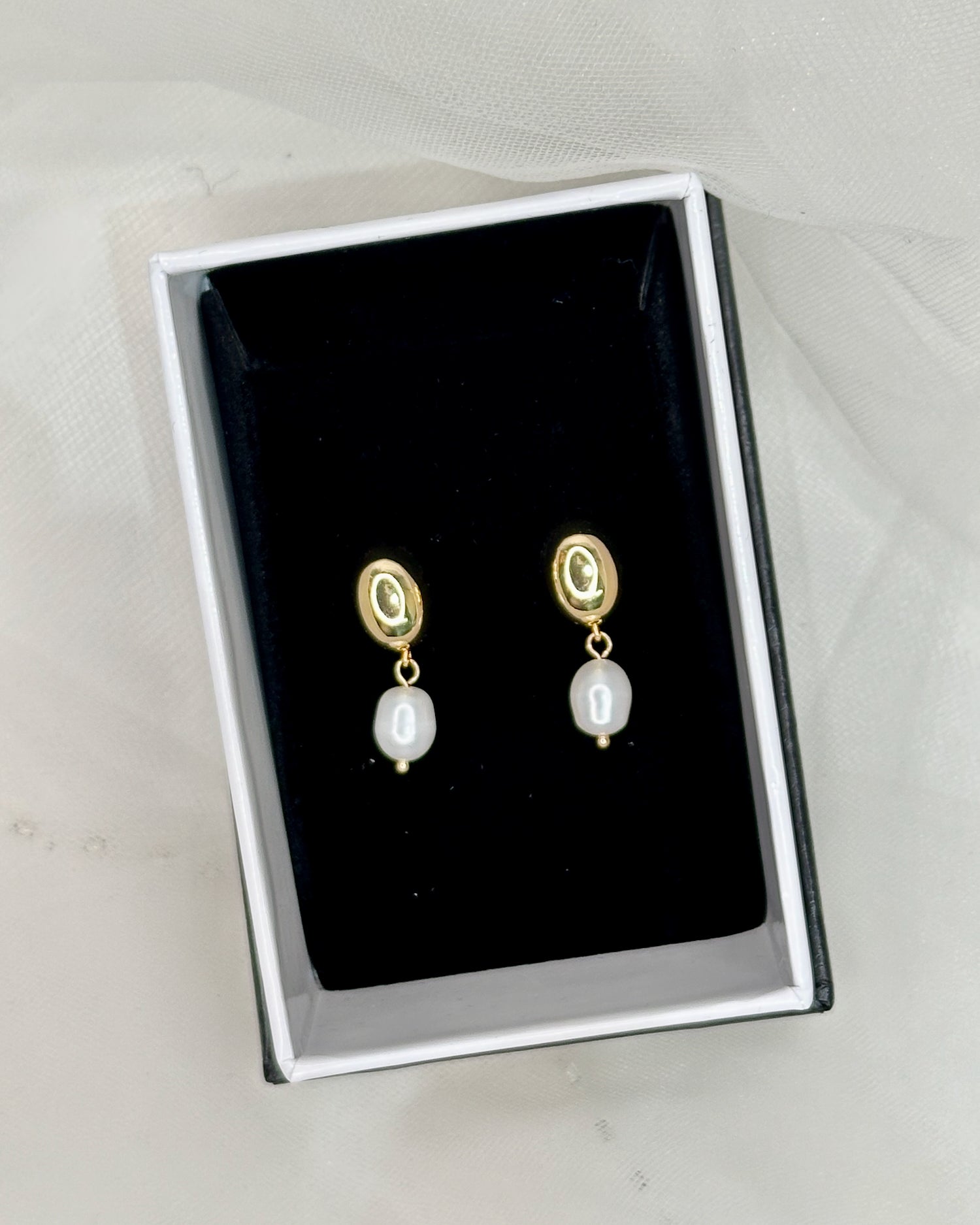 Tran Bridal Earrings in gold — alternate view 2