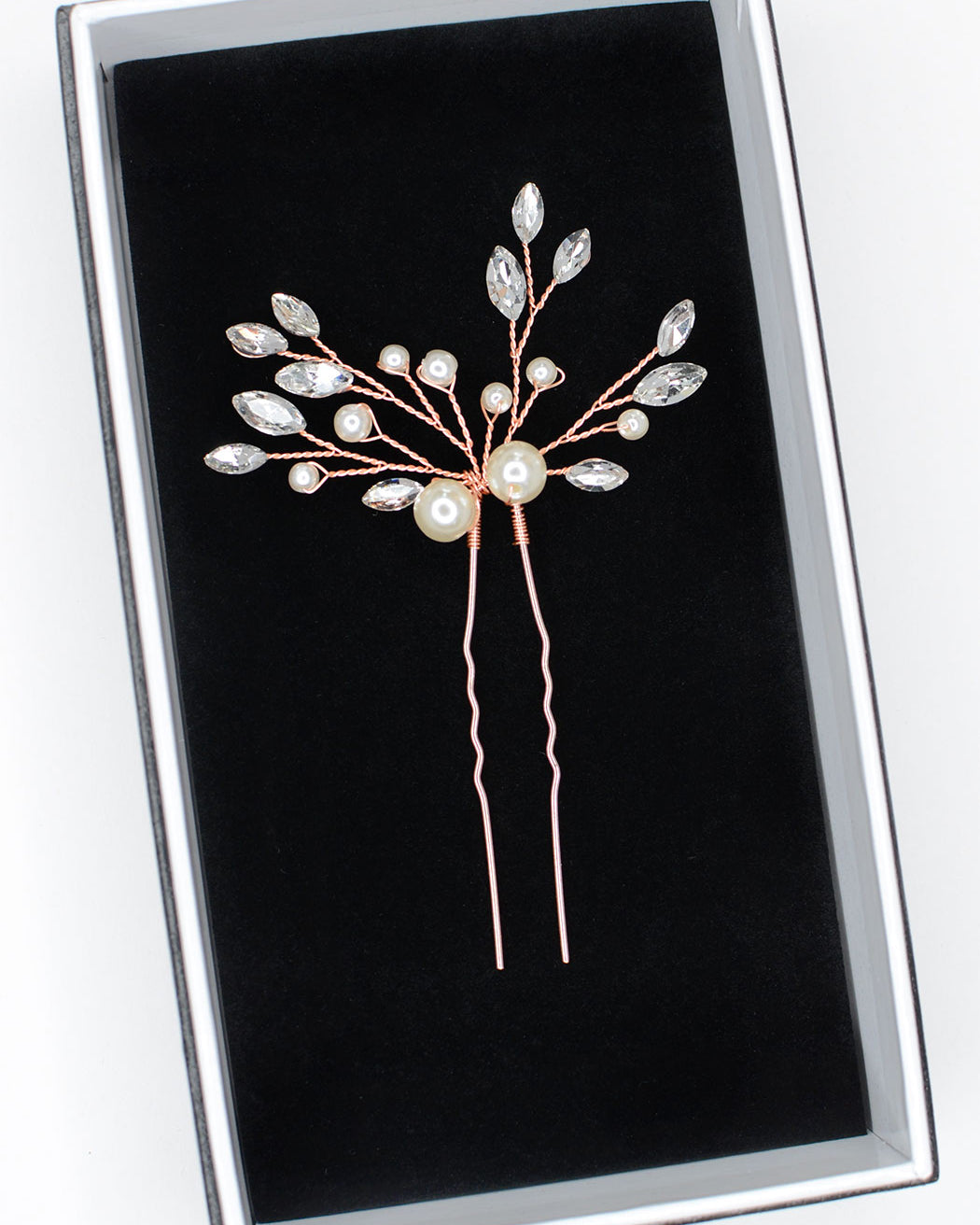 Talia Rose Gold bridal hair pin by Windsor Bridal Jewellery