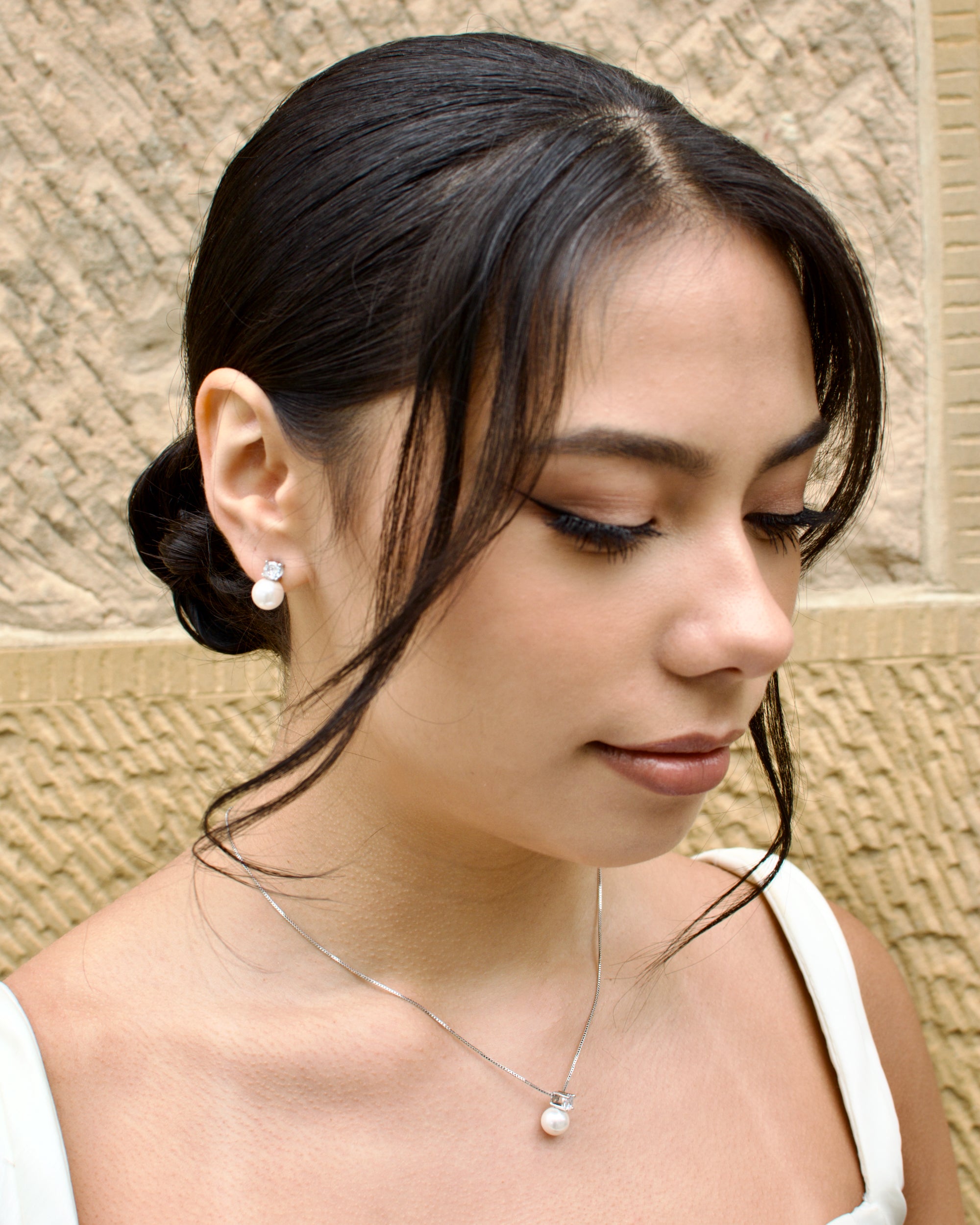 Annie Silver necklace and earring set — alternate view 5