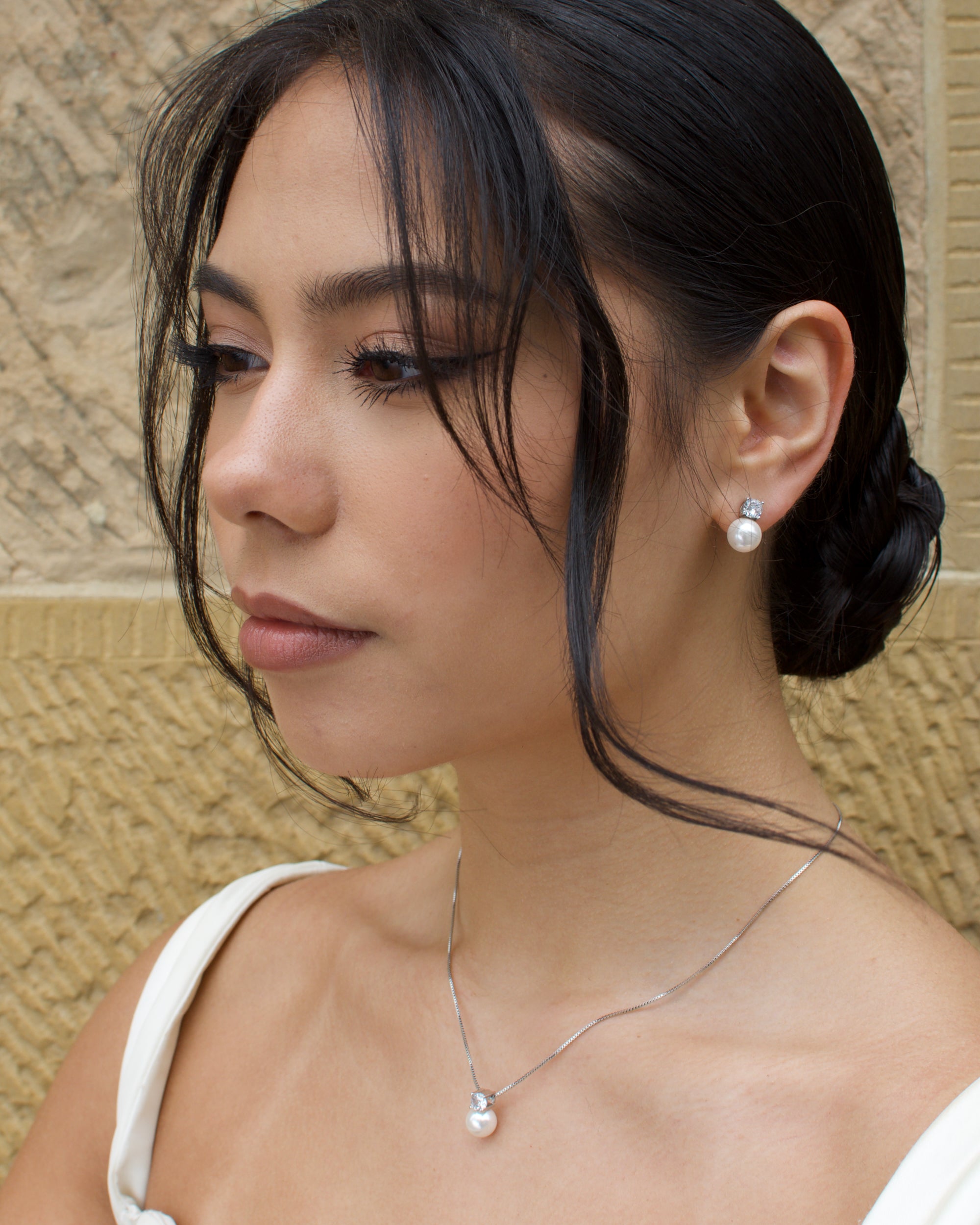 Annie Silver necklace and earring set — alternate view 6