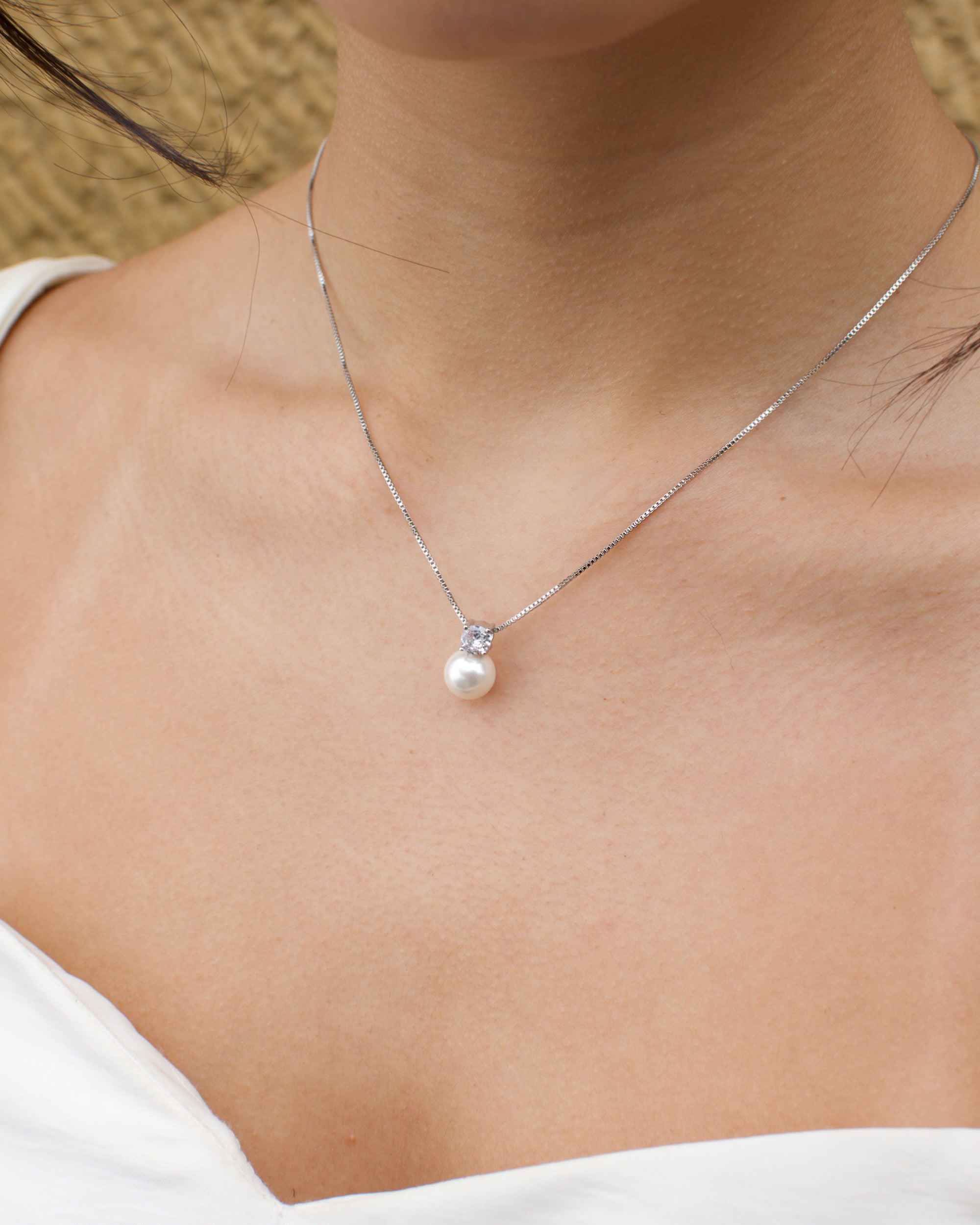 Annie Silver necklace and earring set — alternate view 7