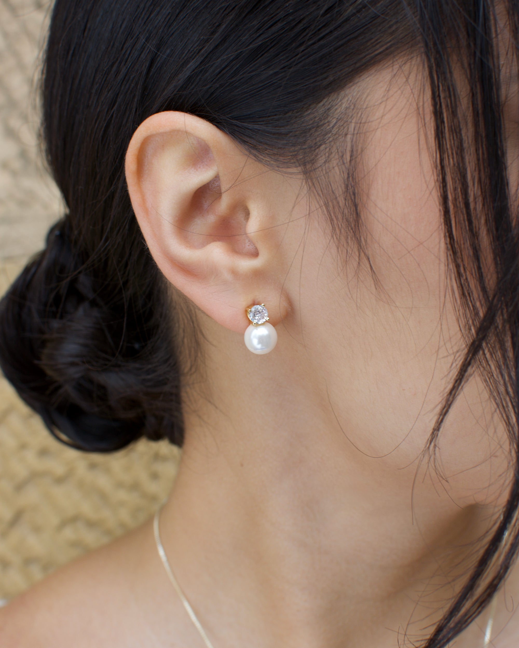 Annie Gold necklace and earring set — alternate view 5