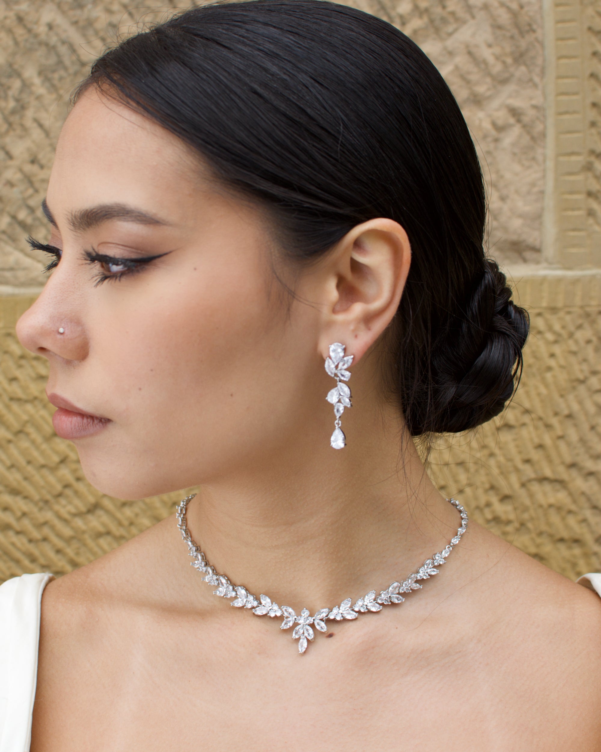 Corrina Crystal bridal necklace — alternate view 5