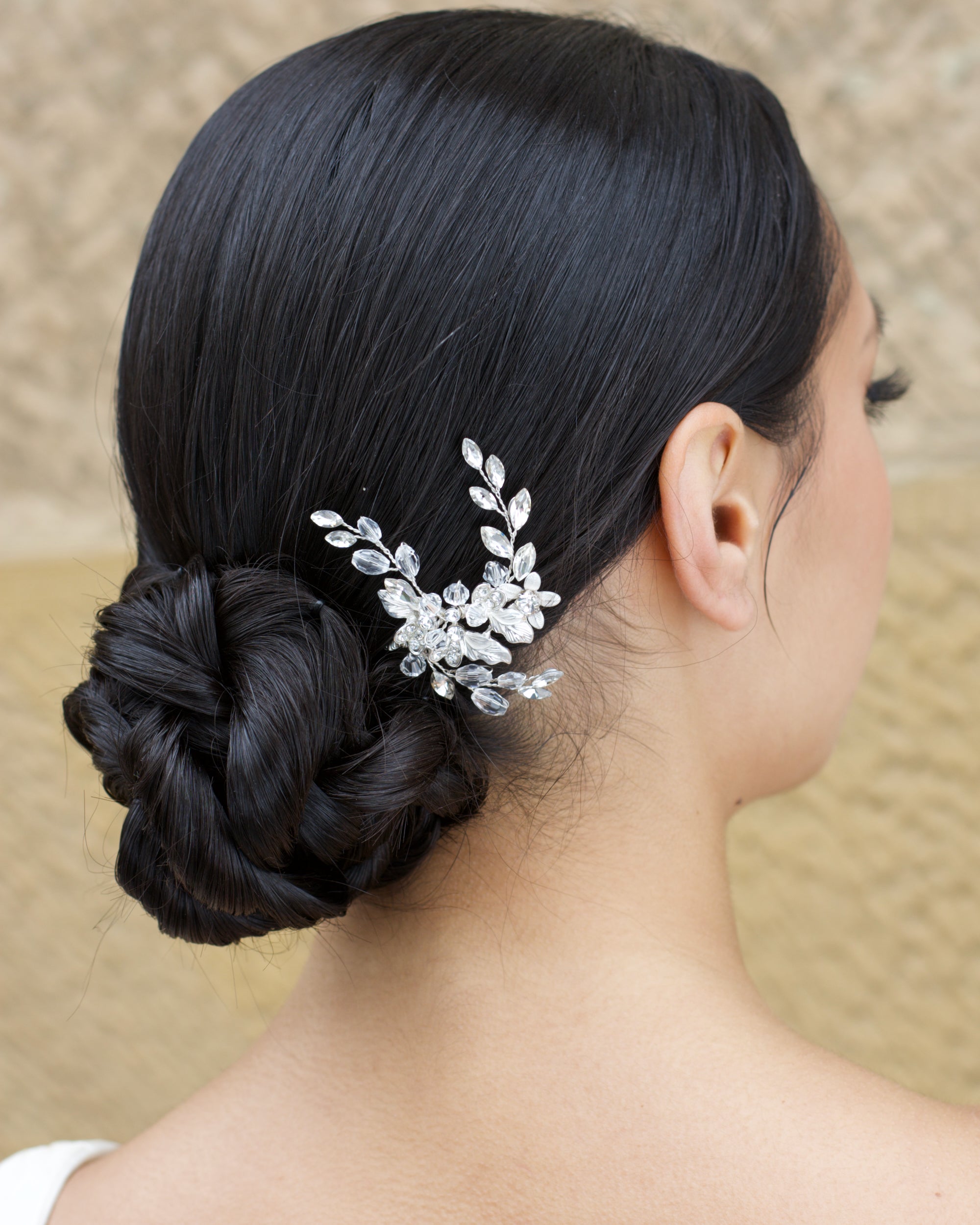 Lucinda silver bridal hair pin — alternate view 6