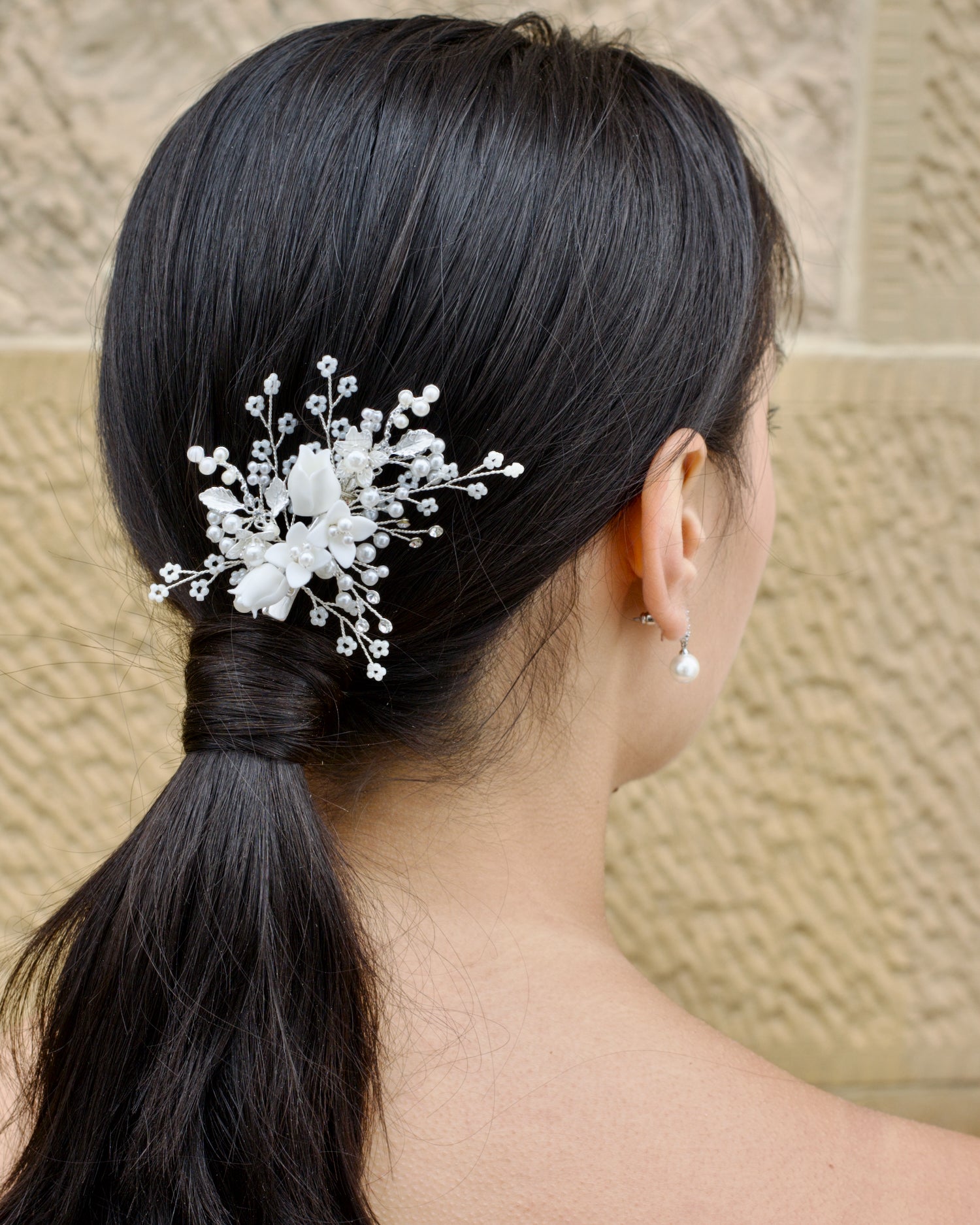 Silver Kiara Bridal Clip