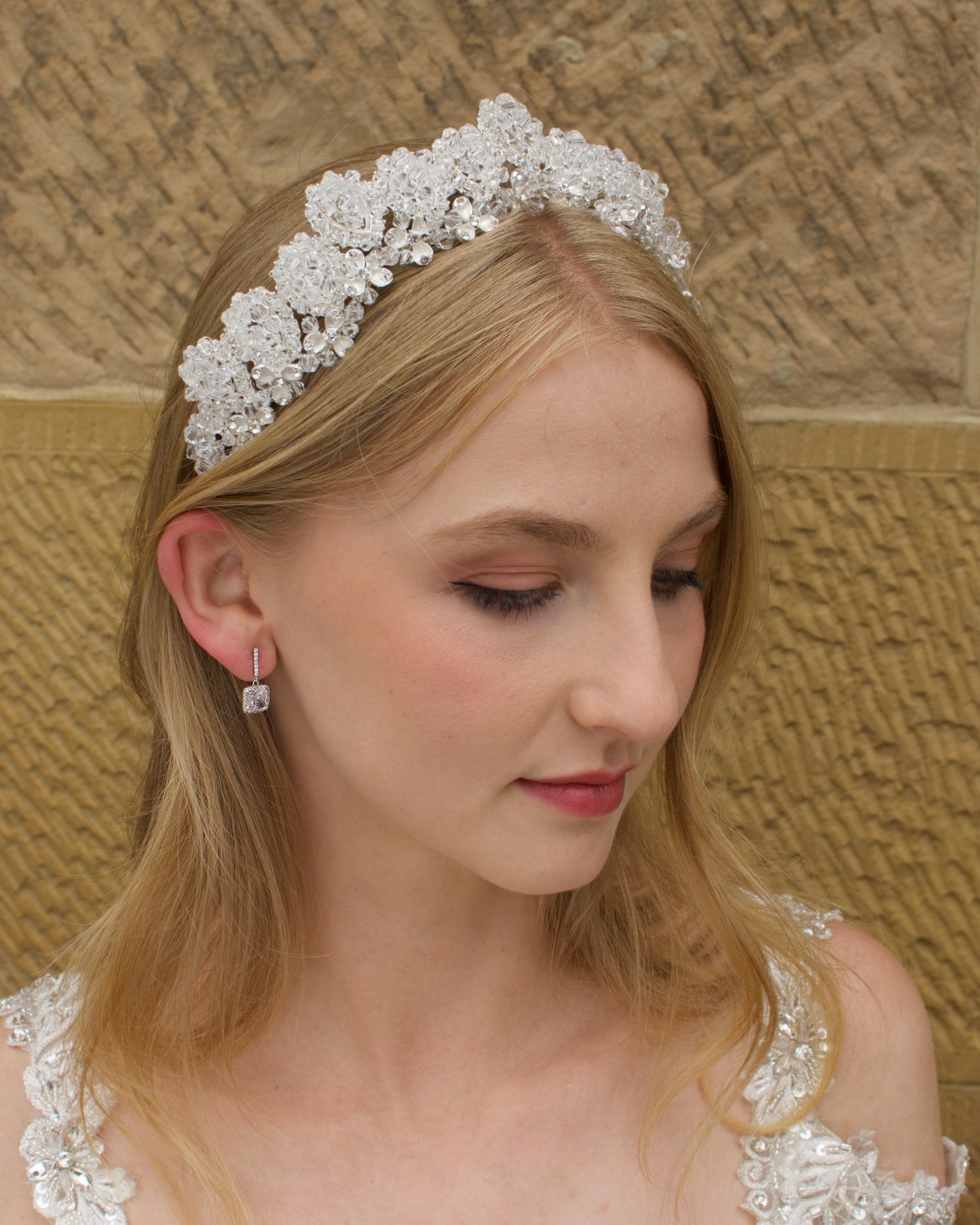 Winona Crystal Silver bridal crown — alternate view 4