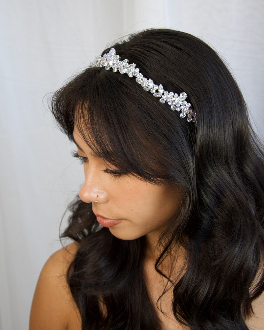 Everly Crown a unique modern bridal tiara