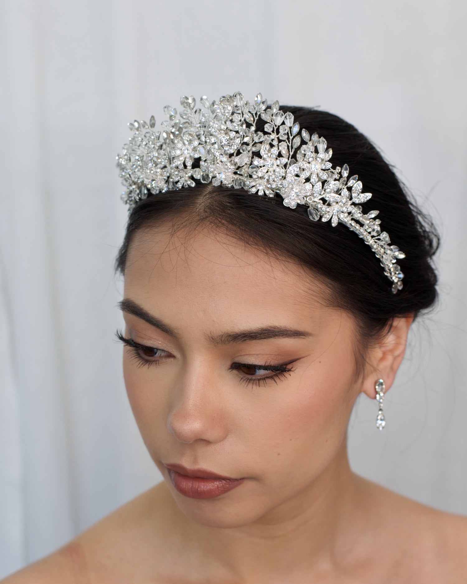 Maria Silver bridal crown — alternate view 5