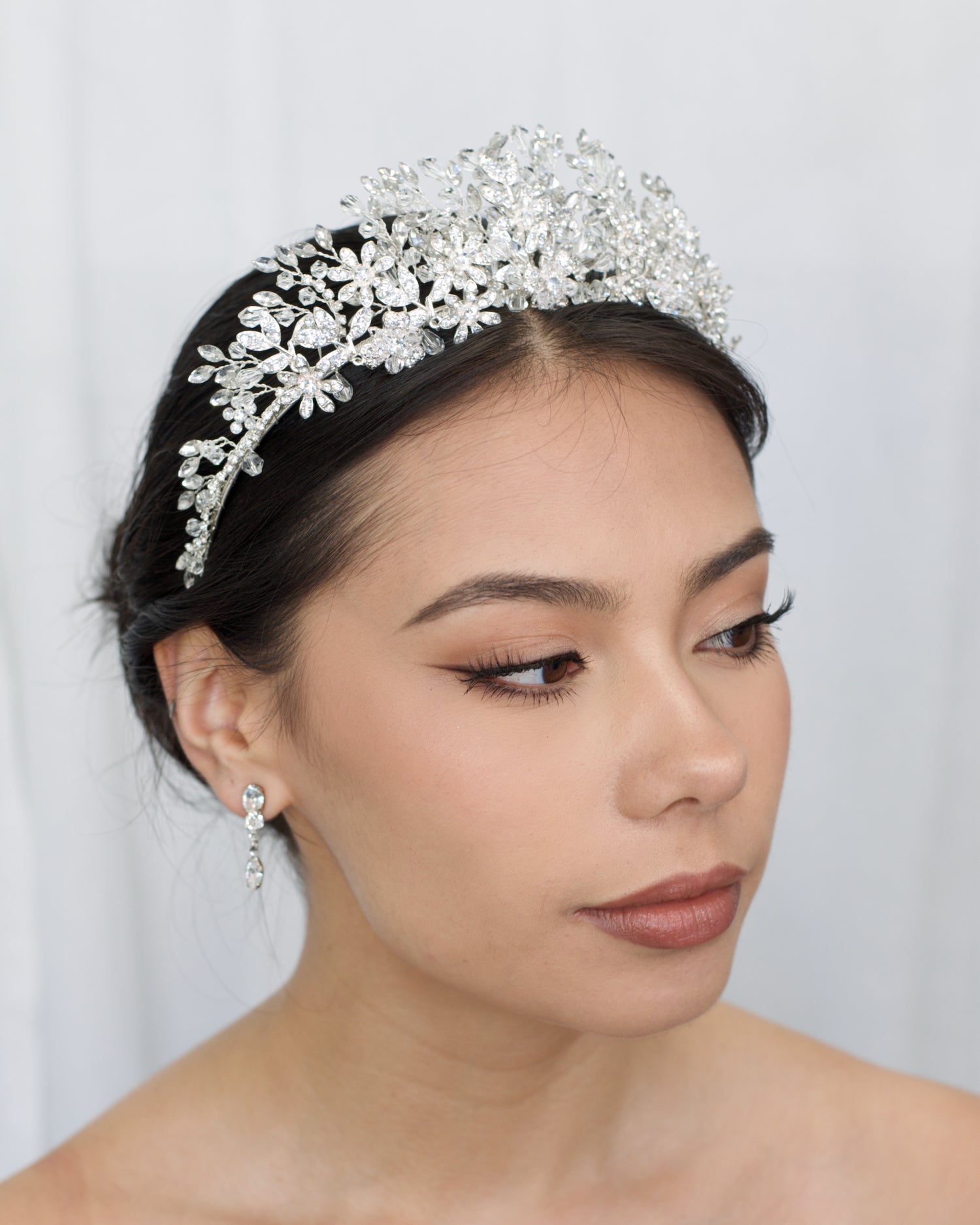 Maria Silver crown by Windsor Bridal Jewellery