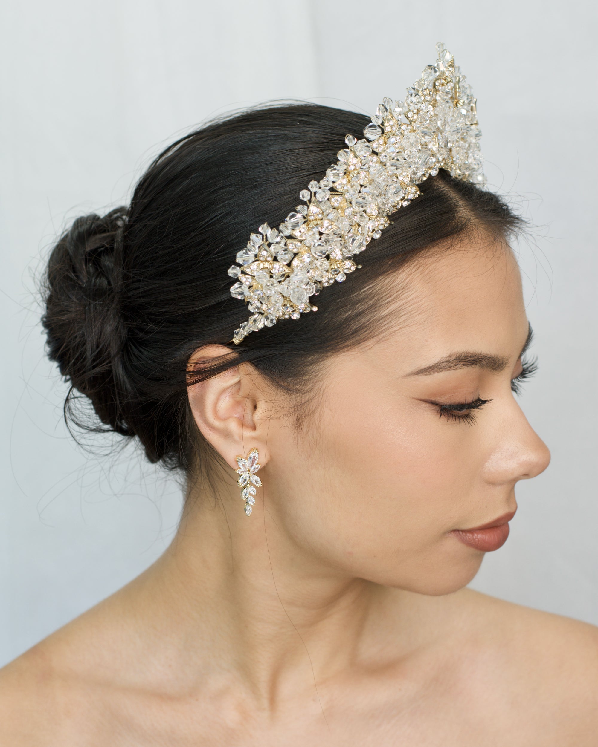 Maxine Gold bridal crown — alternate view 2