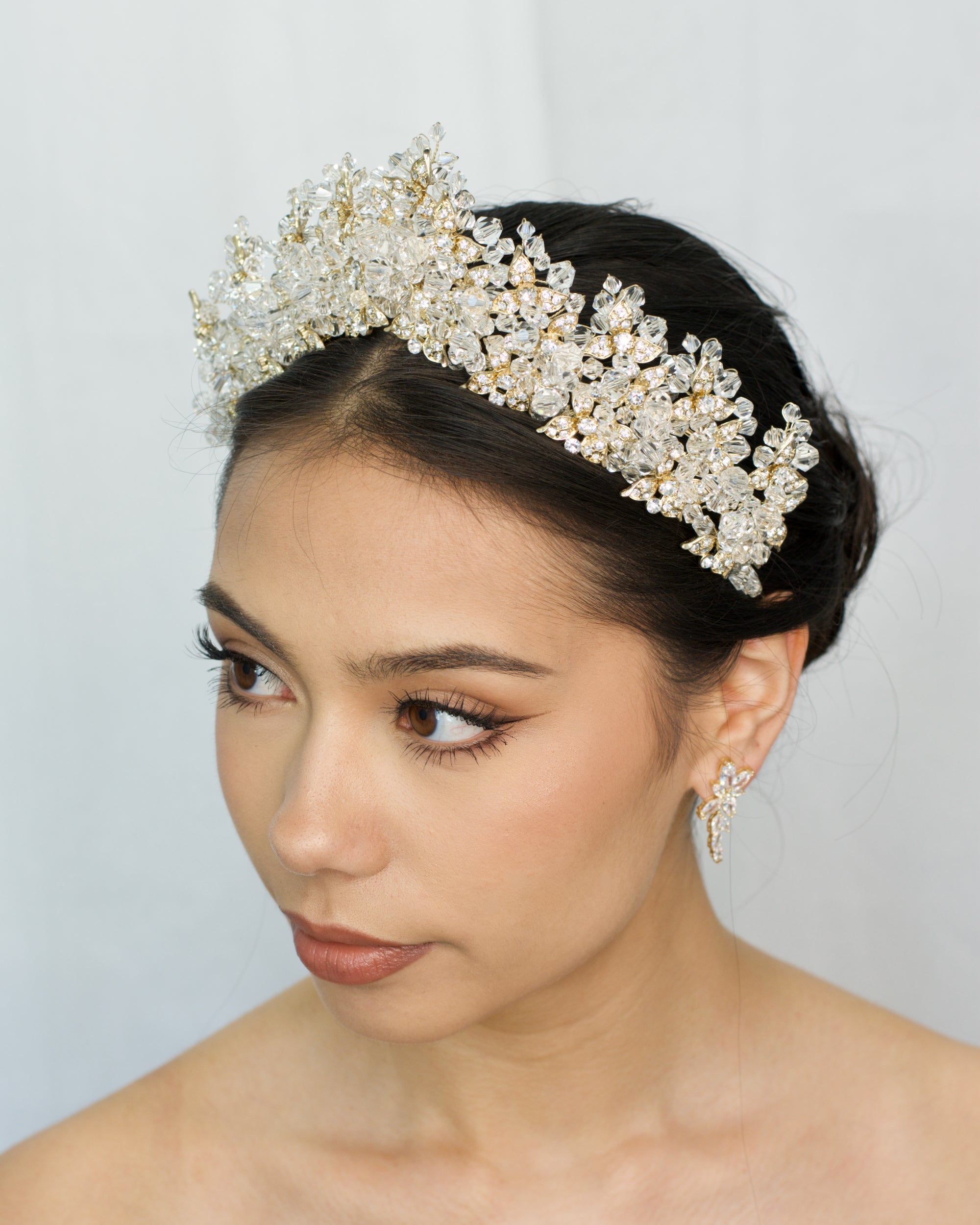 Maxine Gold bridal crown by Windsor Bridal Jewellery