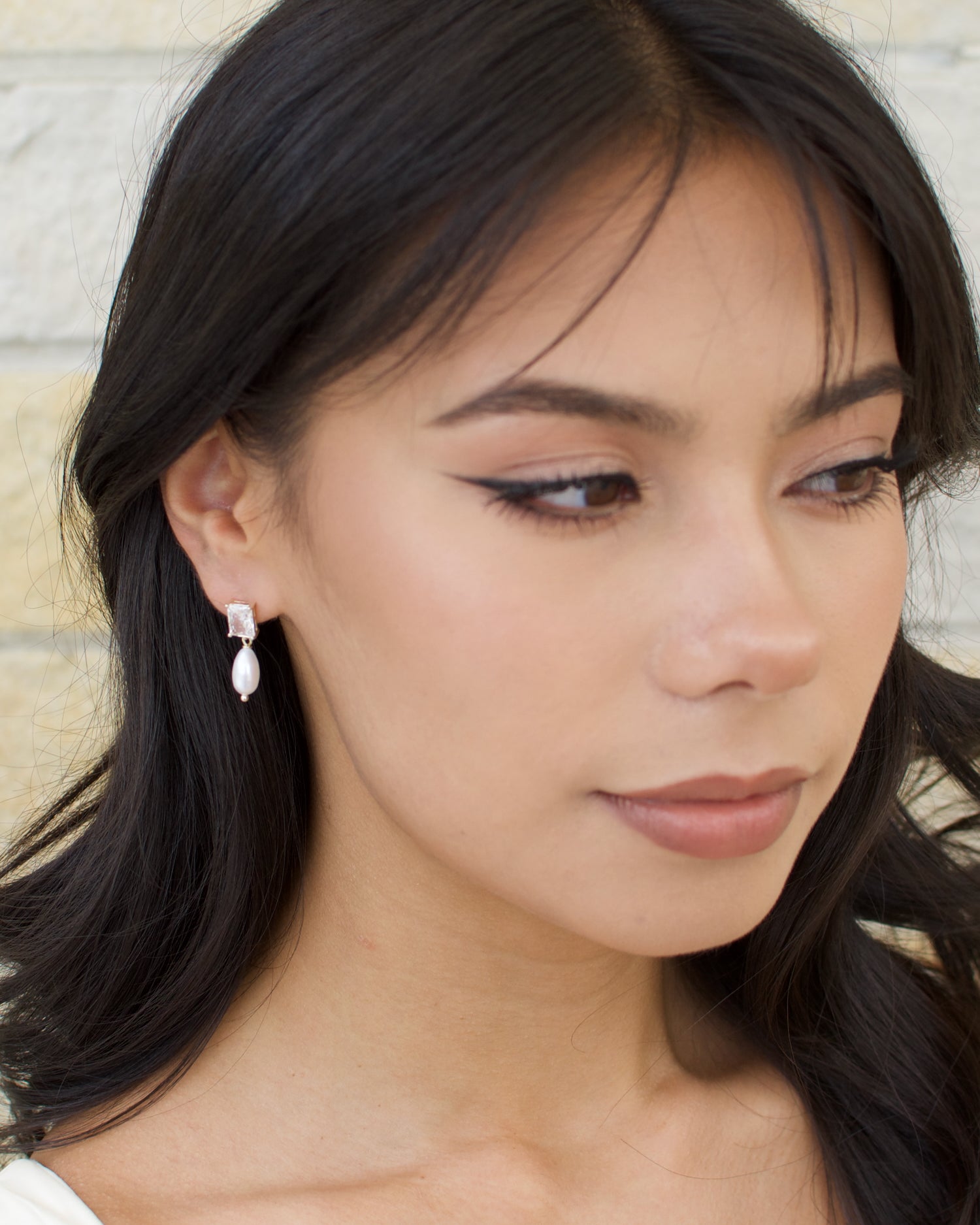 Harriet Gold Bridal Earrings — alternate view 2
