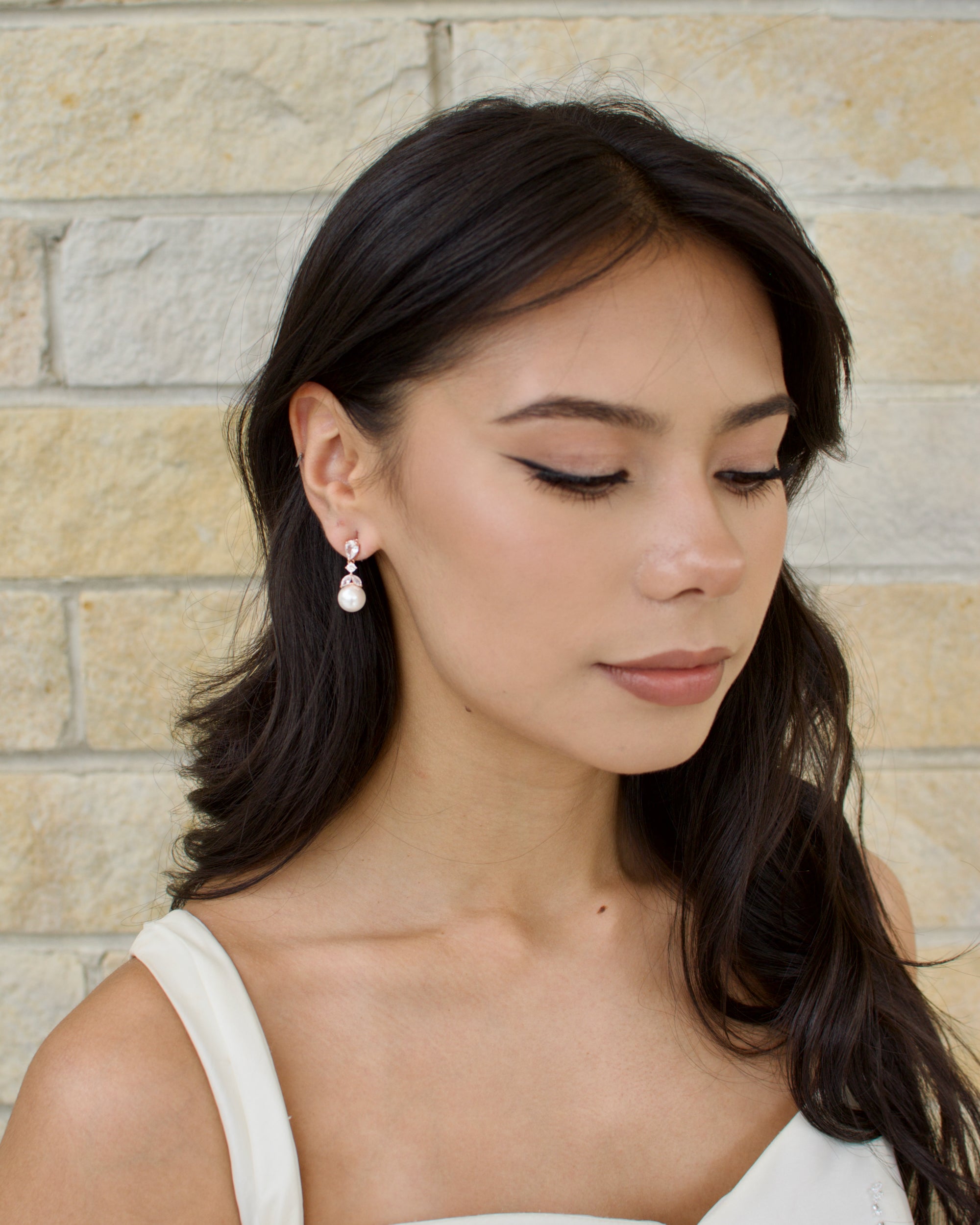 Betty Silver bridal earrings — alternate view 5
