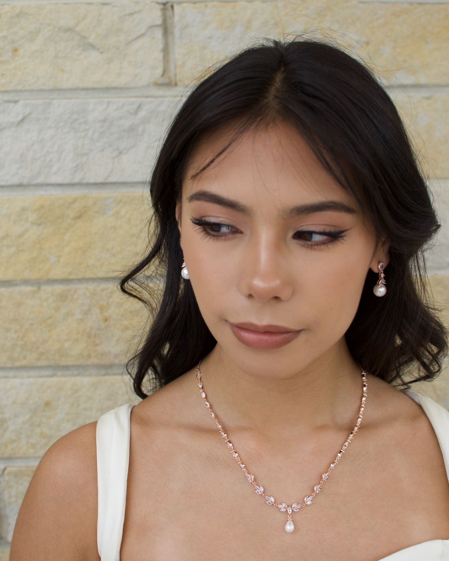 Betty Rose Gold bridal earrings — alternate view 3