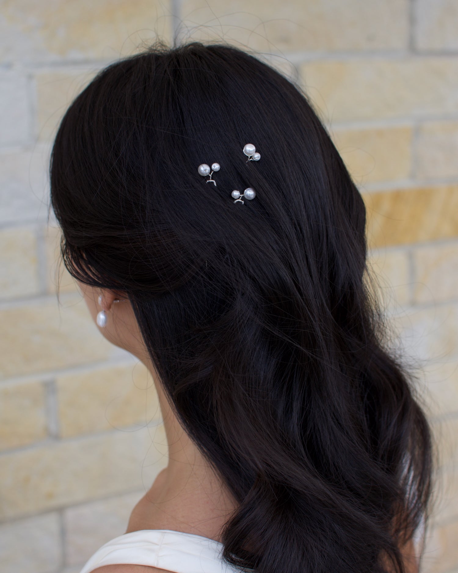 Nia Hairpin in silver by Windsor Bridal Jewellery