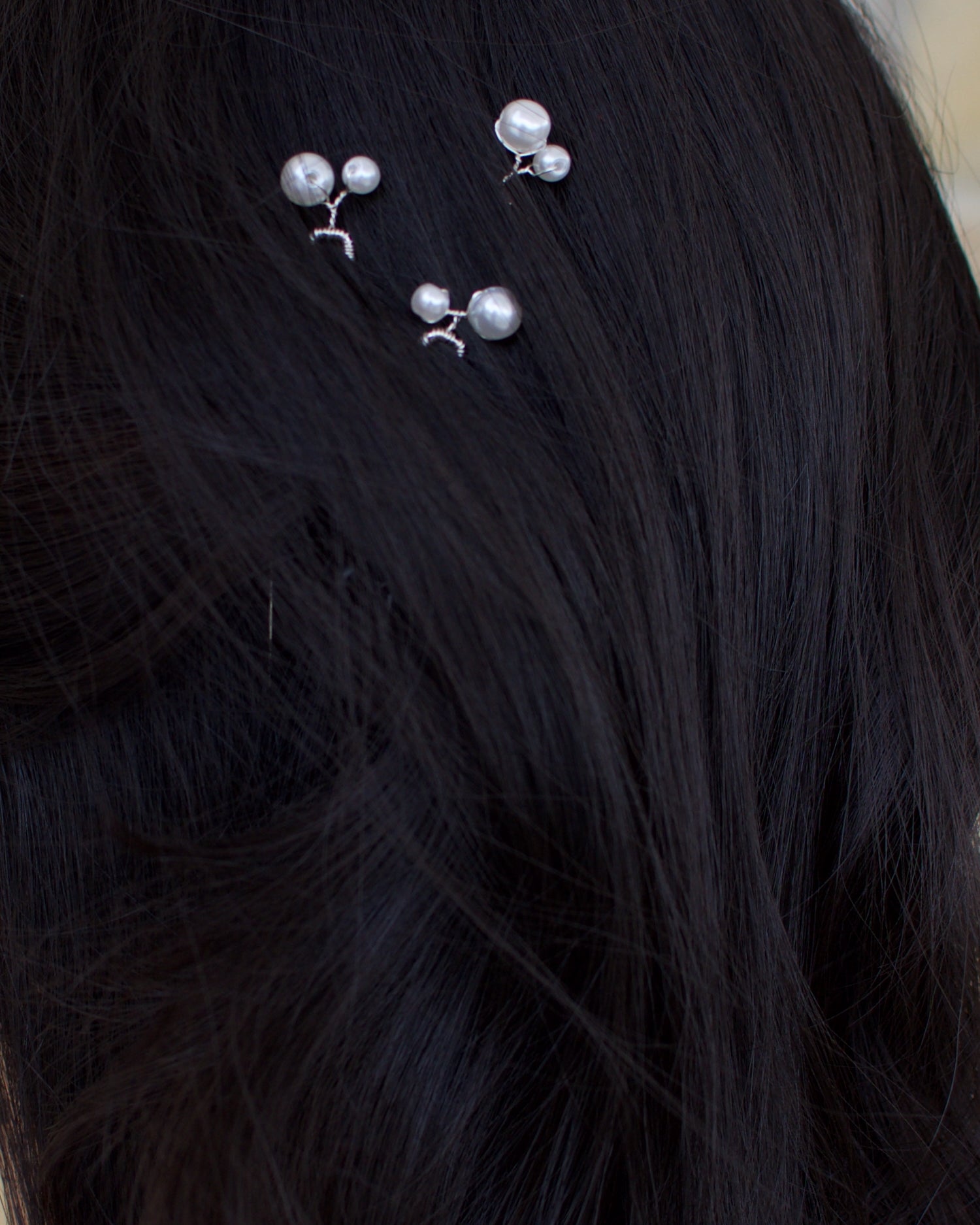 Nia Hairpin in silver — alternate view 3