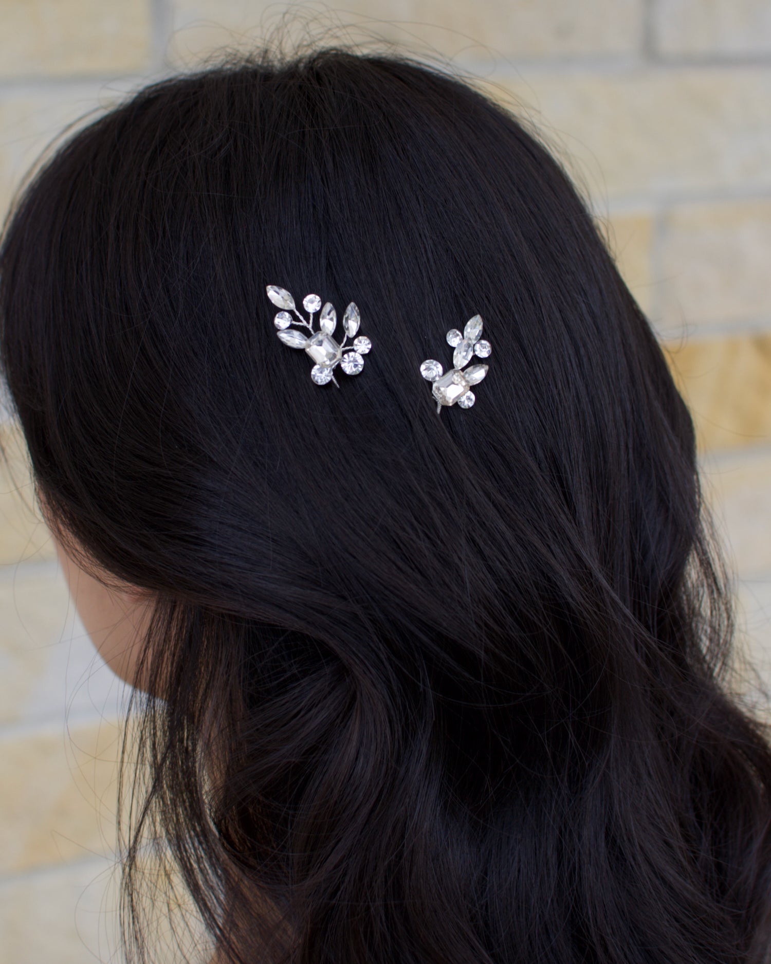 Paz Hairpins in silver — alternate view 2