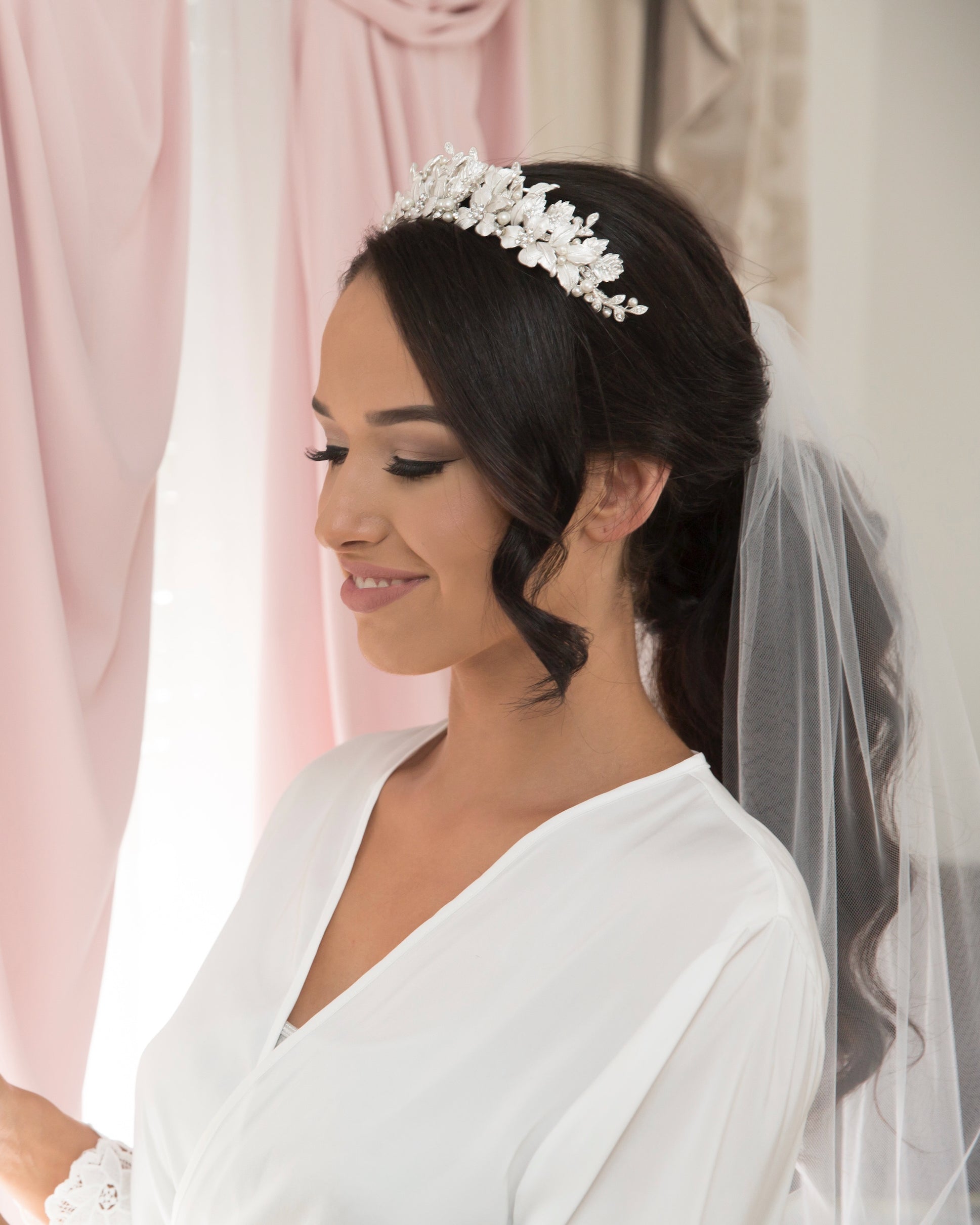 Hannah Silver bridal crown — alternate view 7