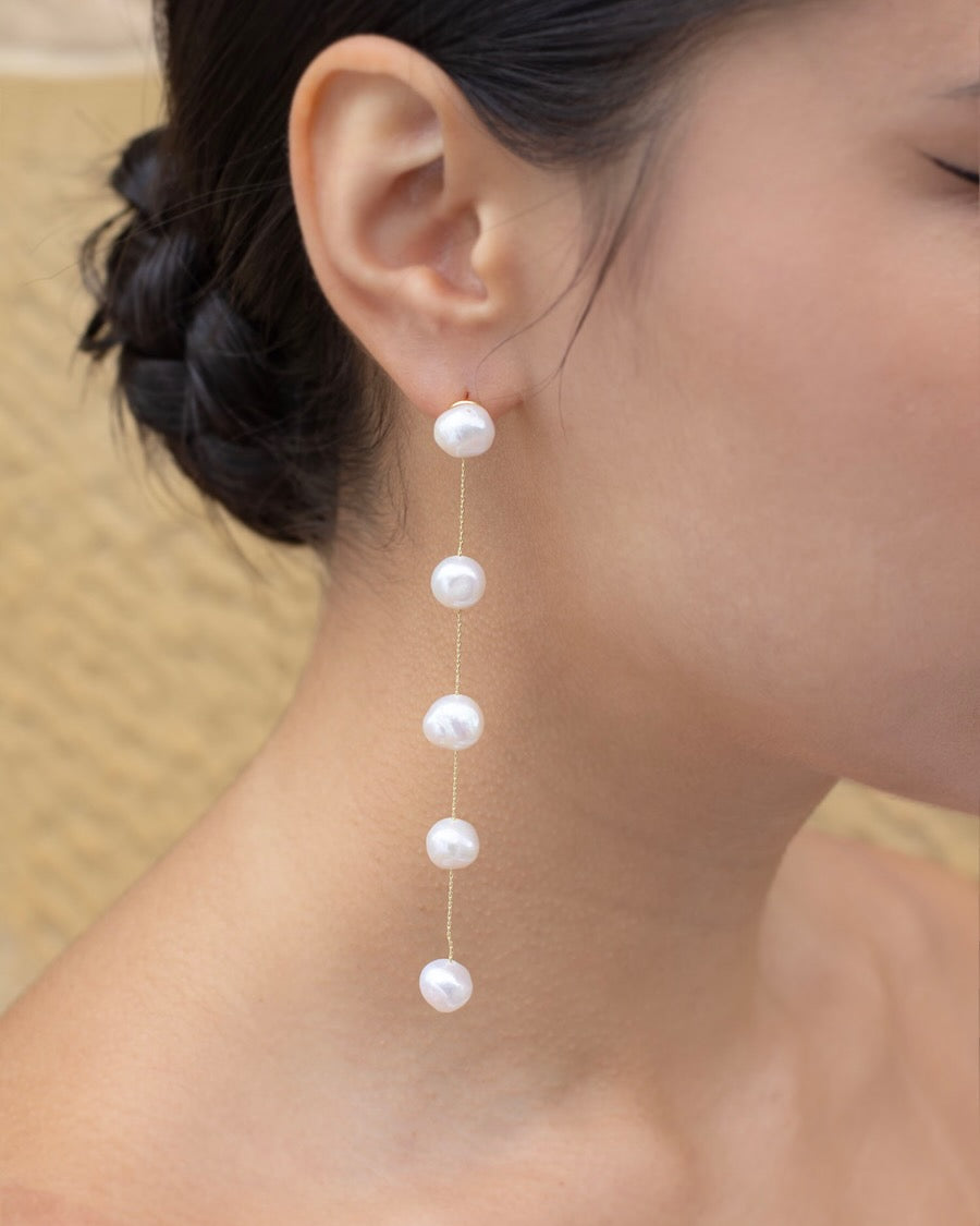 Bellisima Silver bridal earrings by Windsor Bridal Jewellery