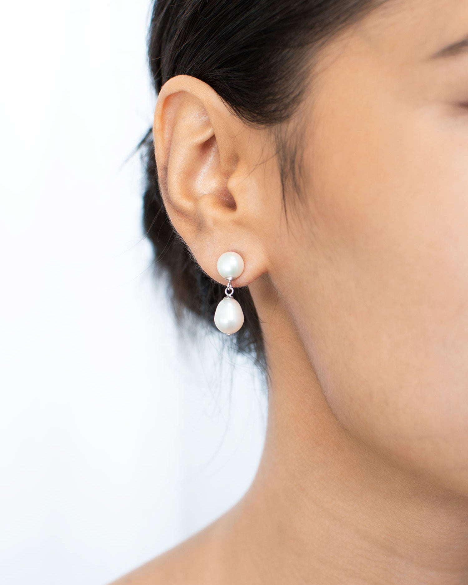 Sia Silver Bridal Earrings — alternate view 4