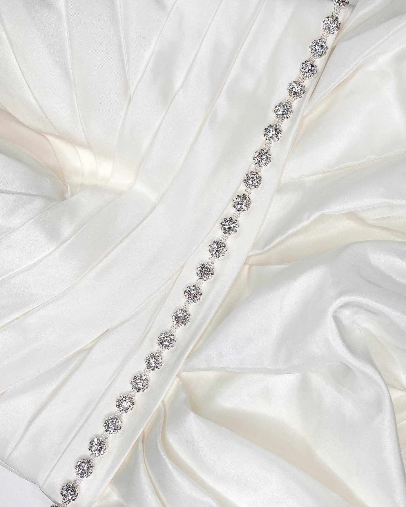 Amour Belt in Silver by Windsor Bridal Jewellery