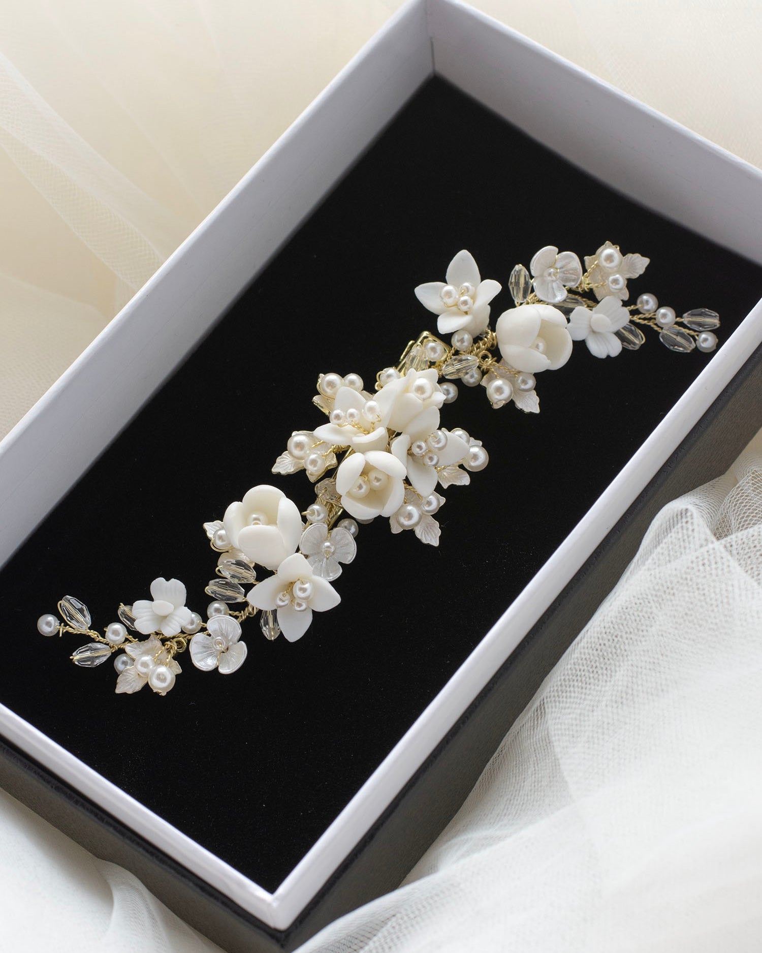 Charmaine Gold bridal comb — alternate view 2