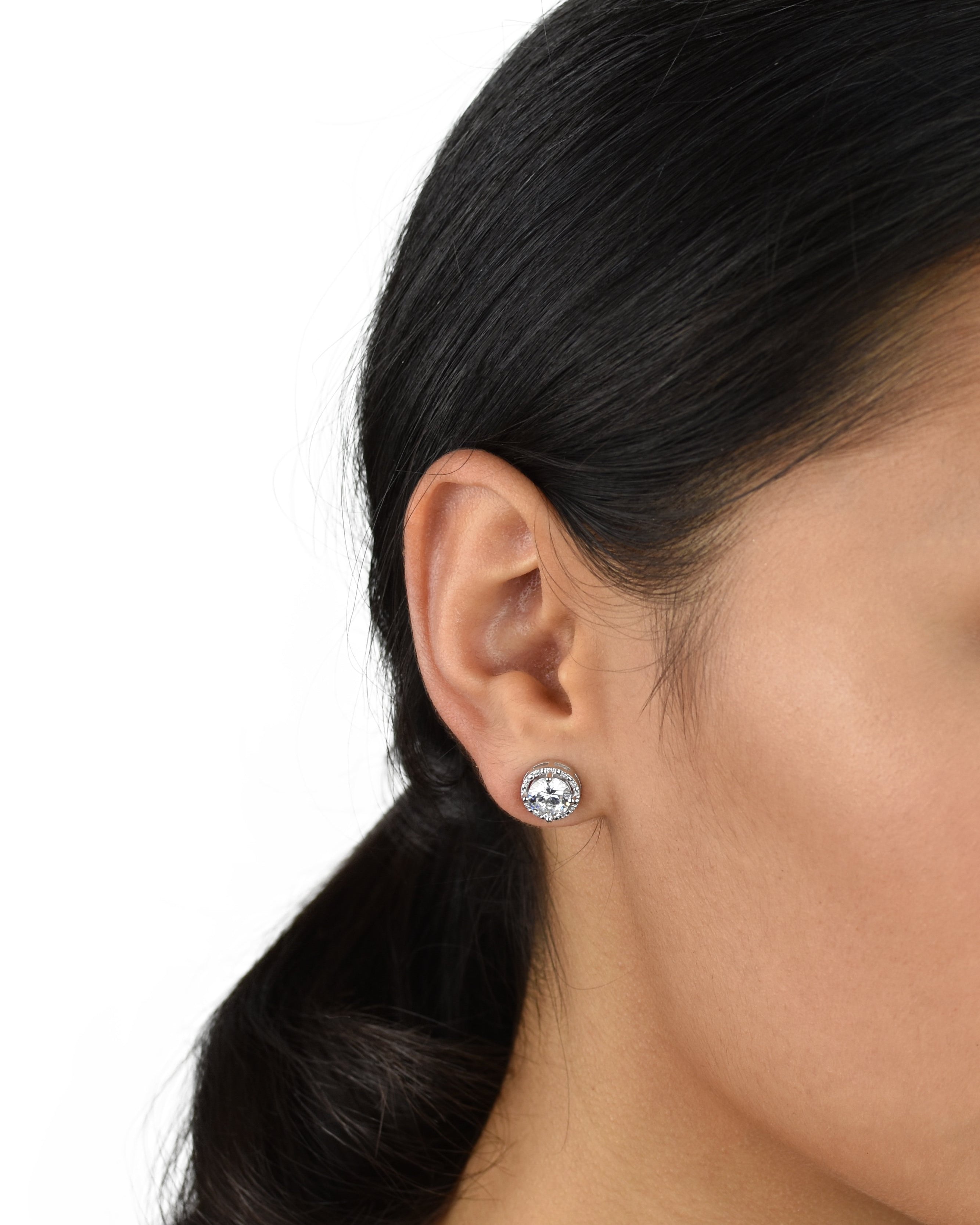 Jessica Earring in silver — alternate view 2