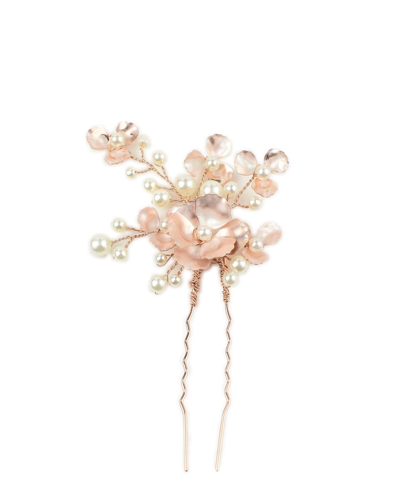 Iris Hair Pin in rose gold — alternate view 3
