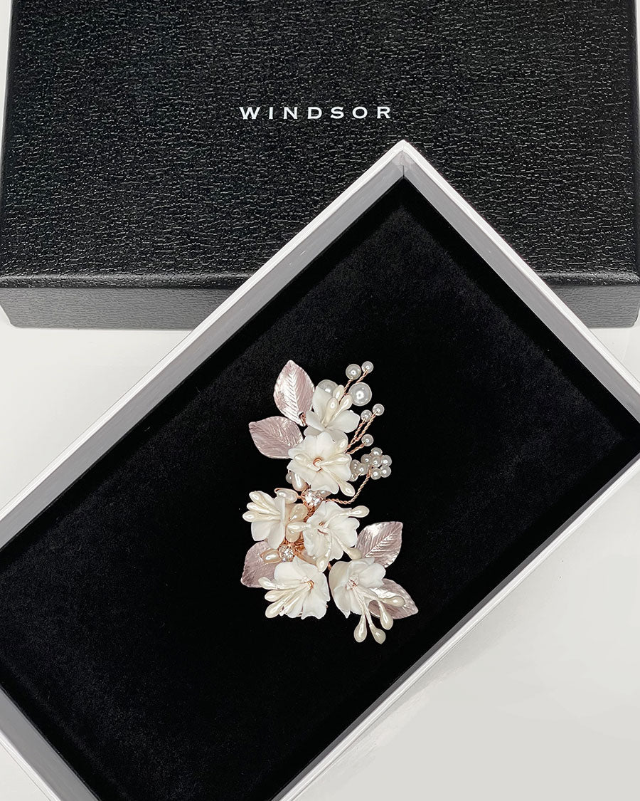 Marija Rose Gold bridal comb — alternate view 3