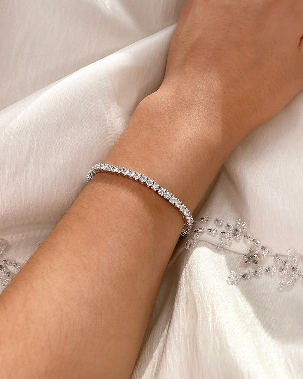 Valentina Silver bracelet by Windsor Bridal Jewellery